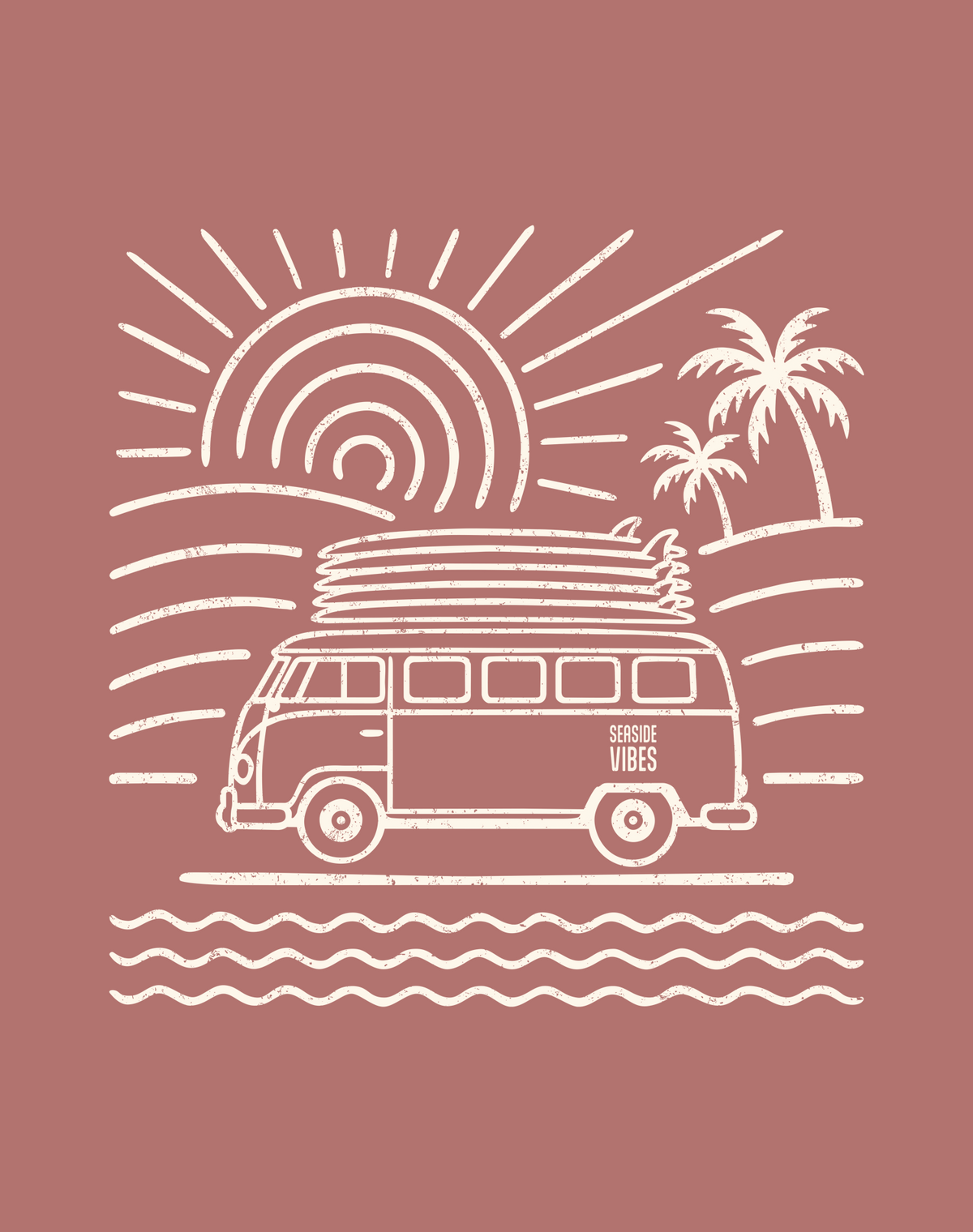 V-Neck: Endless Summer Tee | Heather Mauve