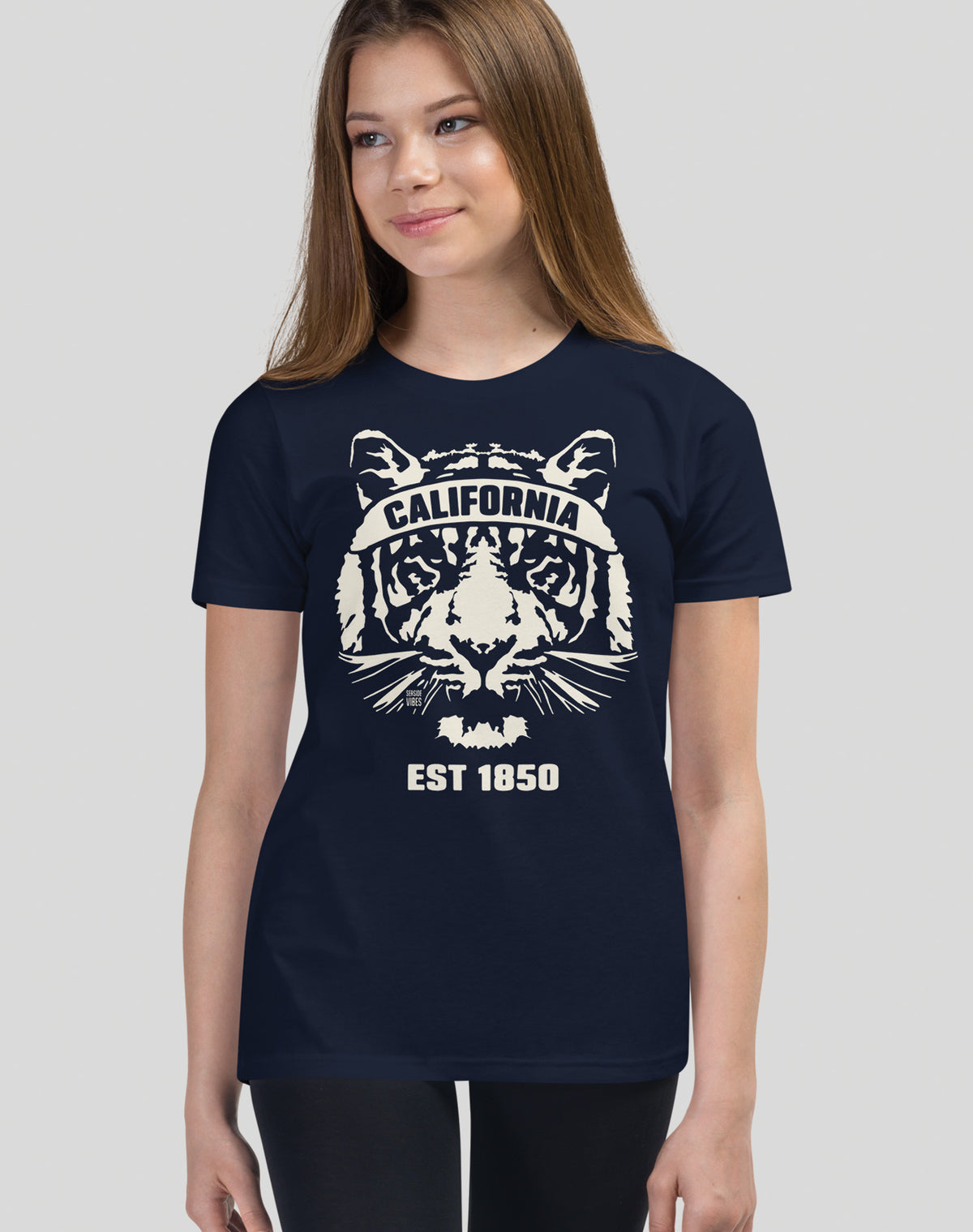 Youth: California Tiger Ambush Tee | Navy