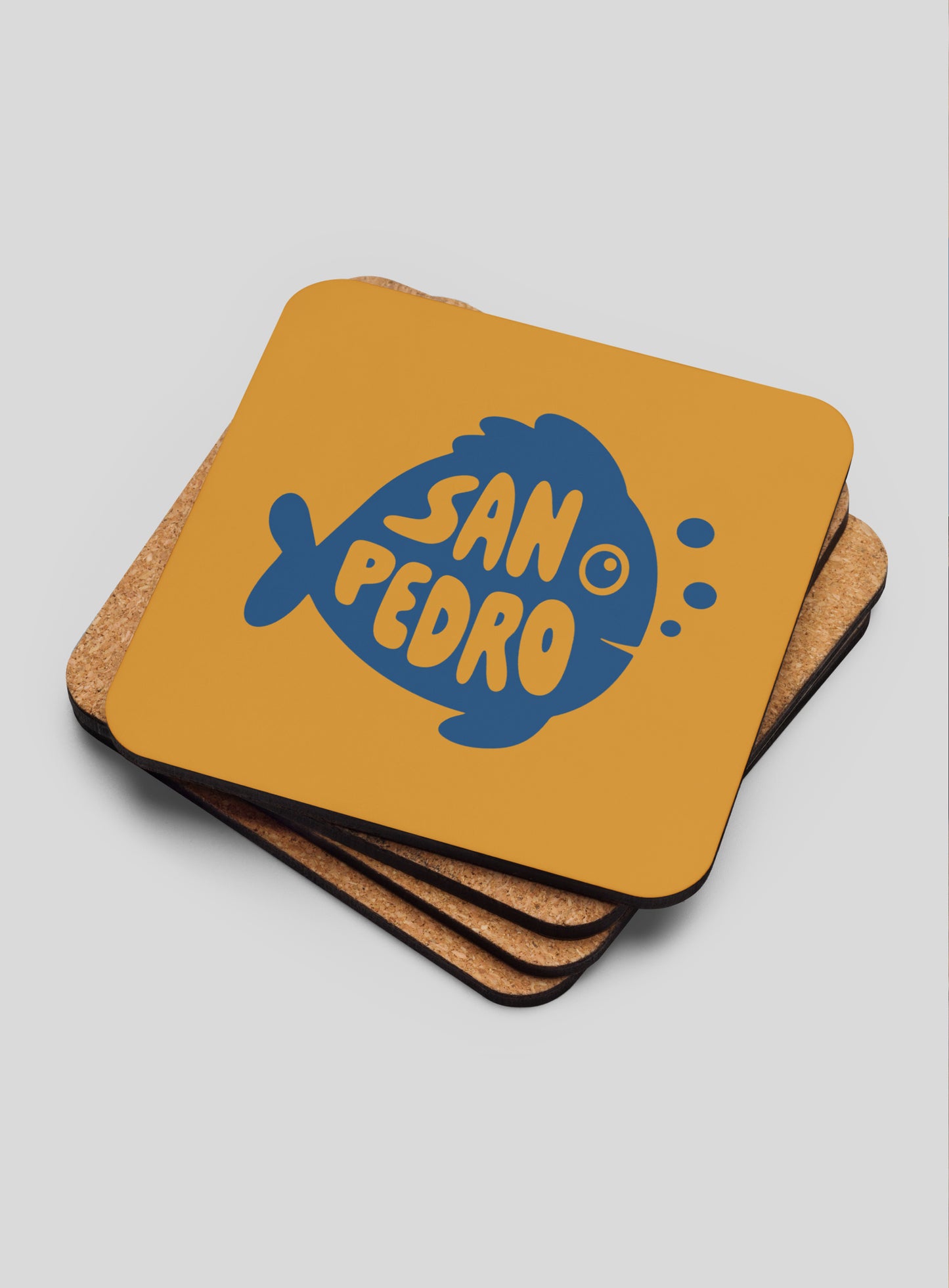 Collectible San Pedro Cork-Back Coasters - Gen 1: 4 Pack
