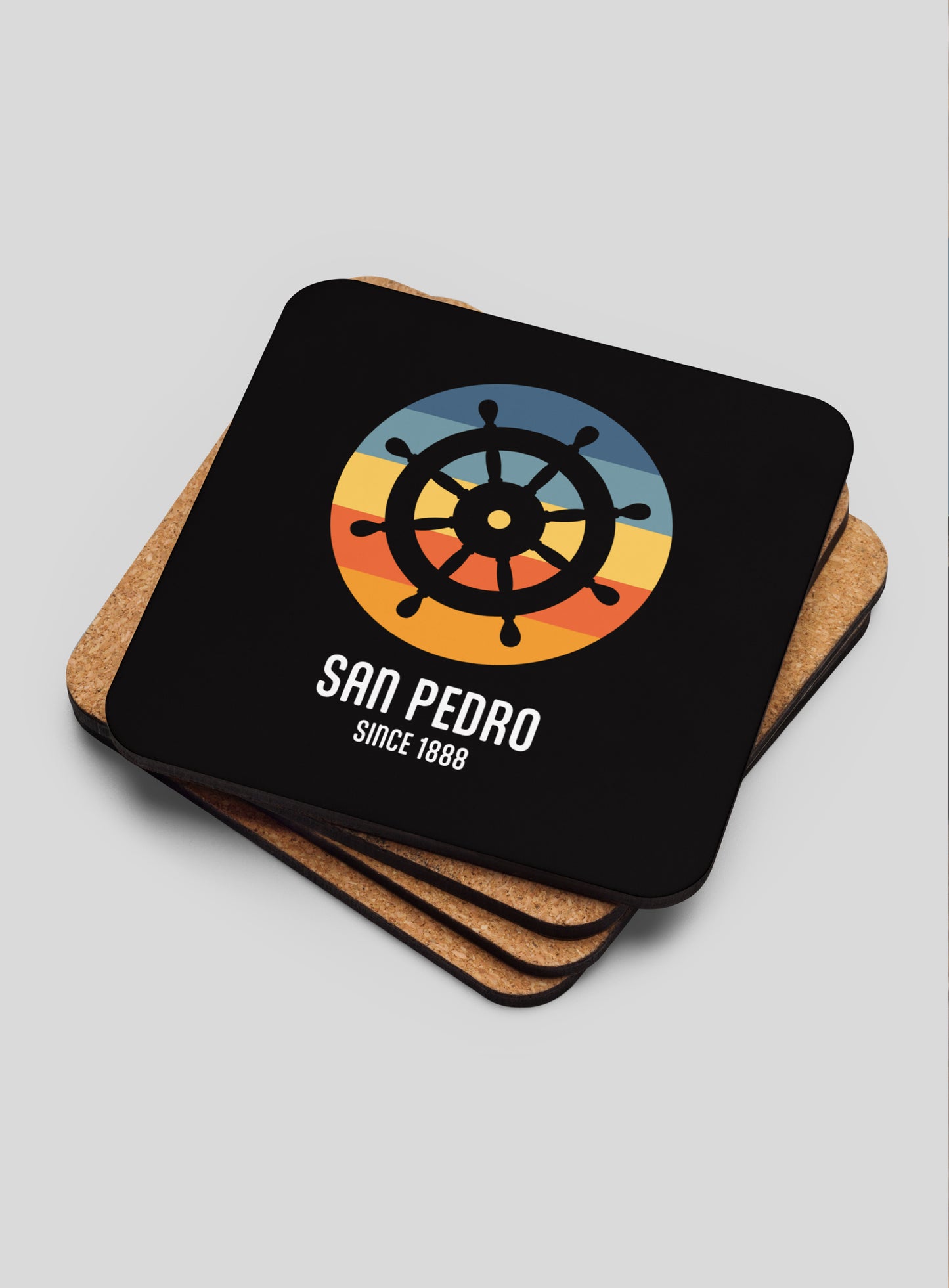 Collectible San Pedro Cork-Back Coasters - Gen 1: 4 Pack