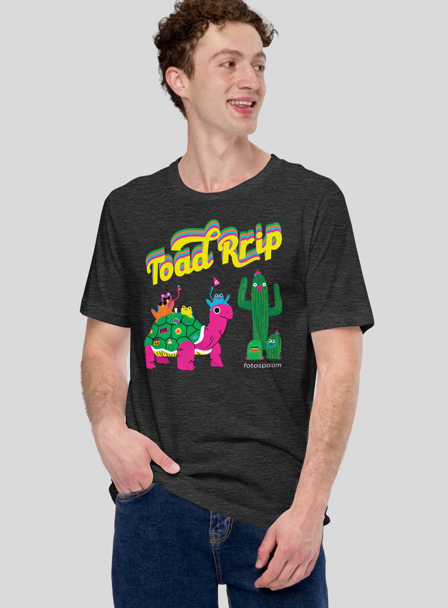 Unisex: Fotospot Toad Rrip - Dark Grey Heather