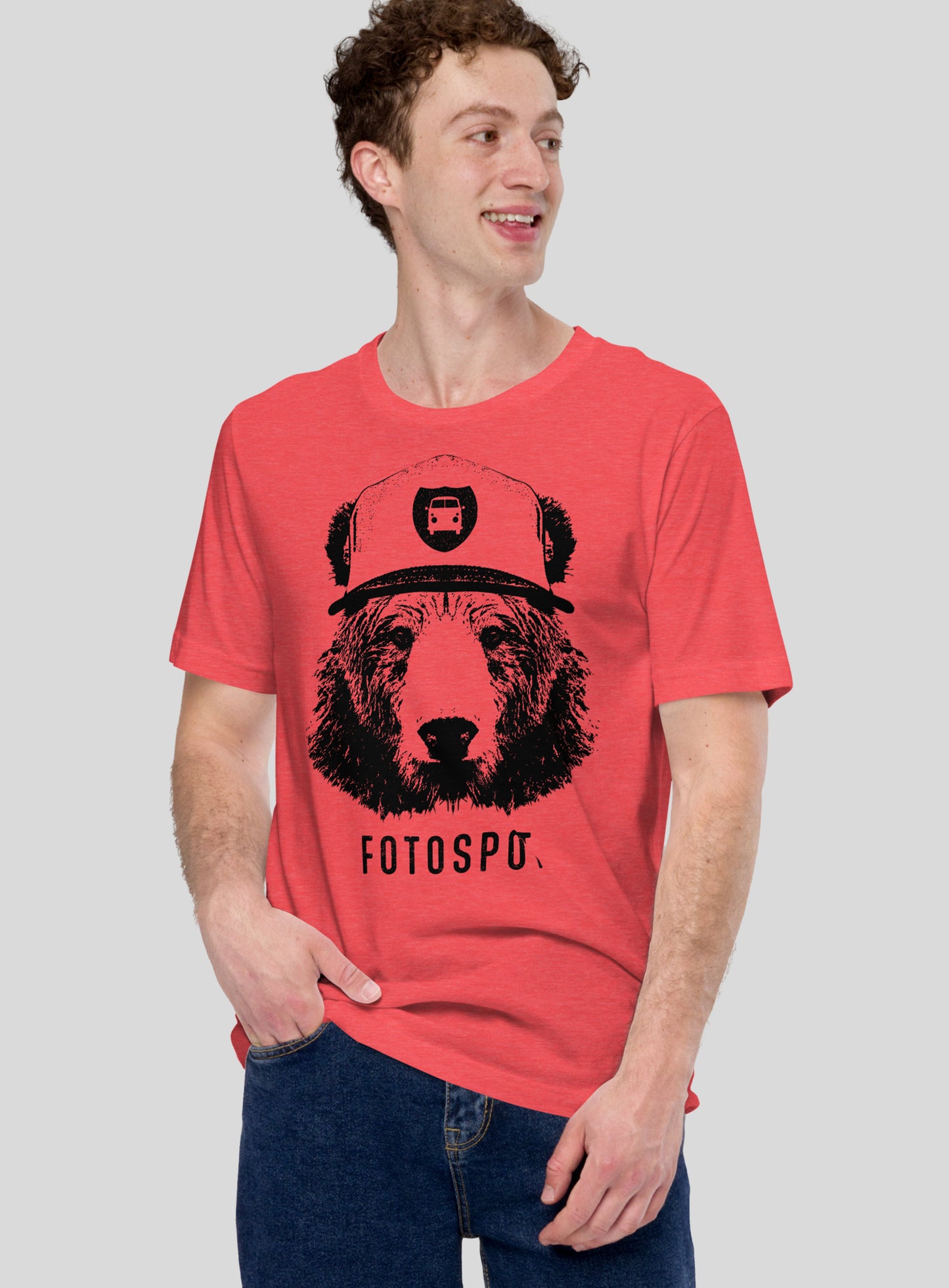 Unisex: Fotospot Smokey AF T-Shirt - Heather Red