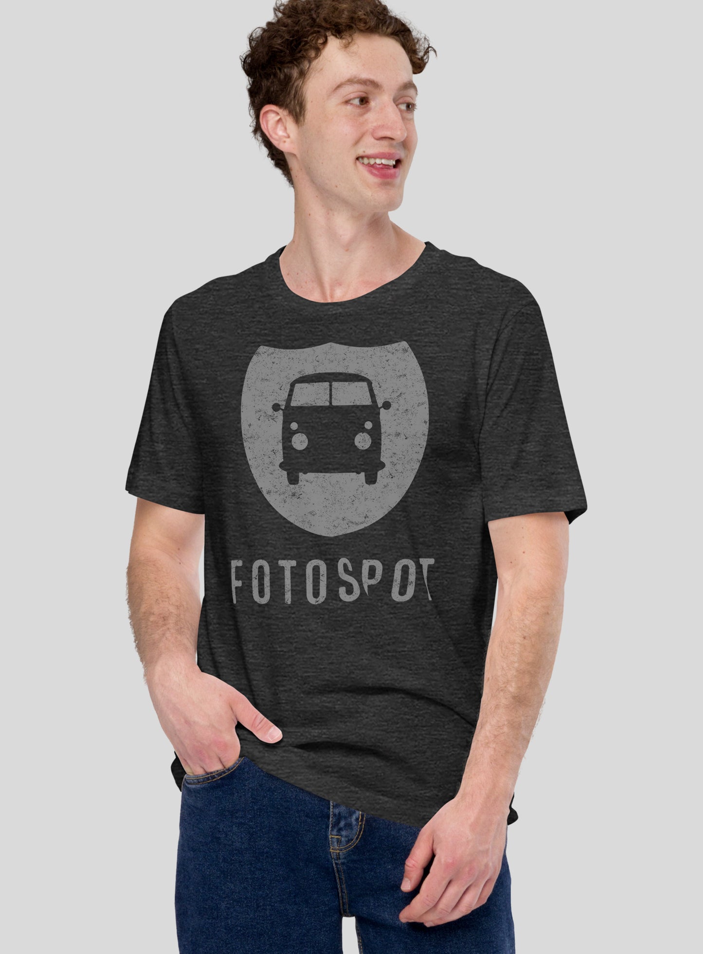 Unisex: Fotospot Phantom Logo Tee - Dark Grey Heather