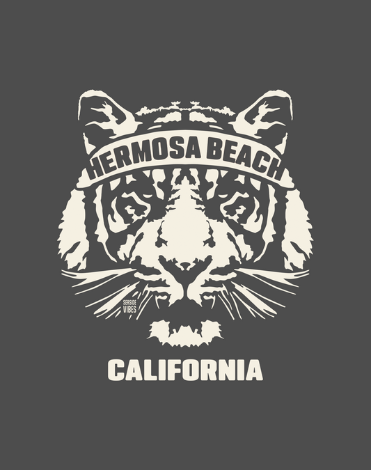 Hermosa Beach Tiger Ambush Tee - Unisex | Dark Heather