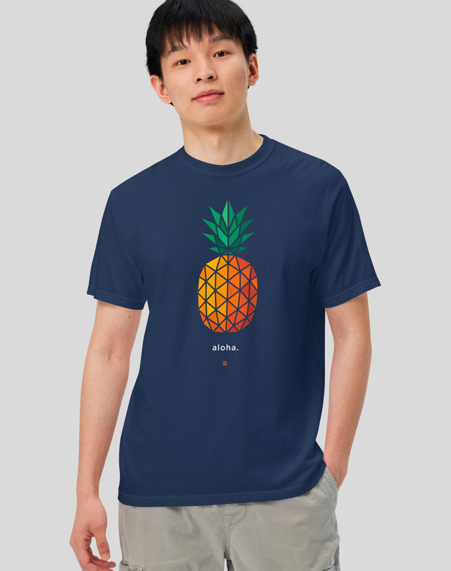 Unisex: Pineapple AF Tee - 100% Cotton | True Navy