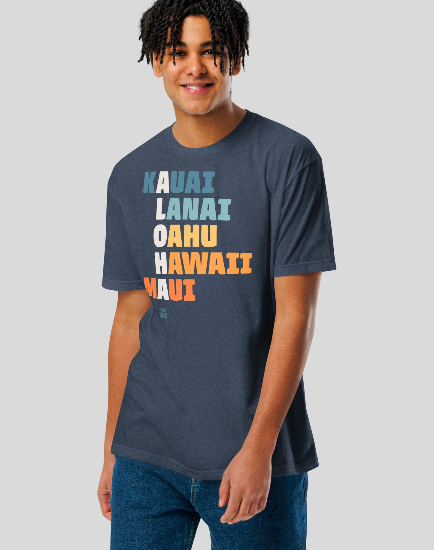 HAWAII ALOHA Tee - Cotton Blend | Midnight Navy