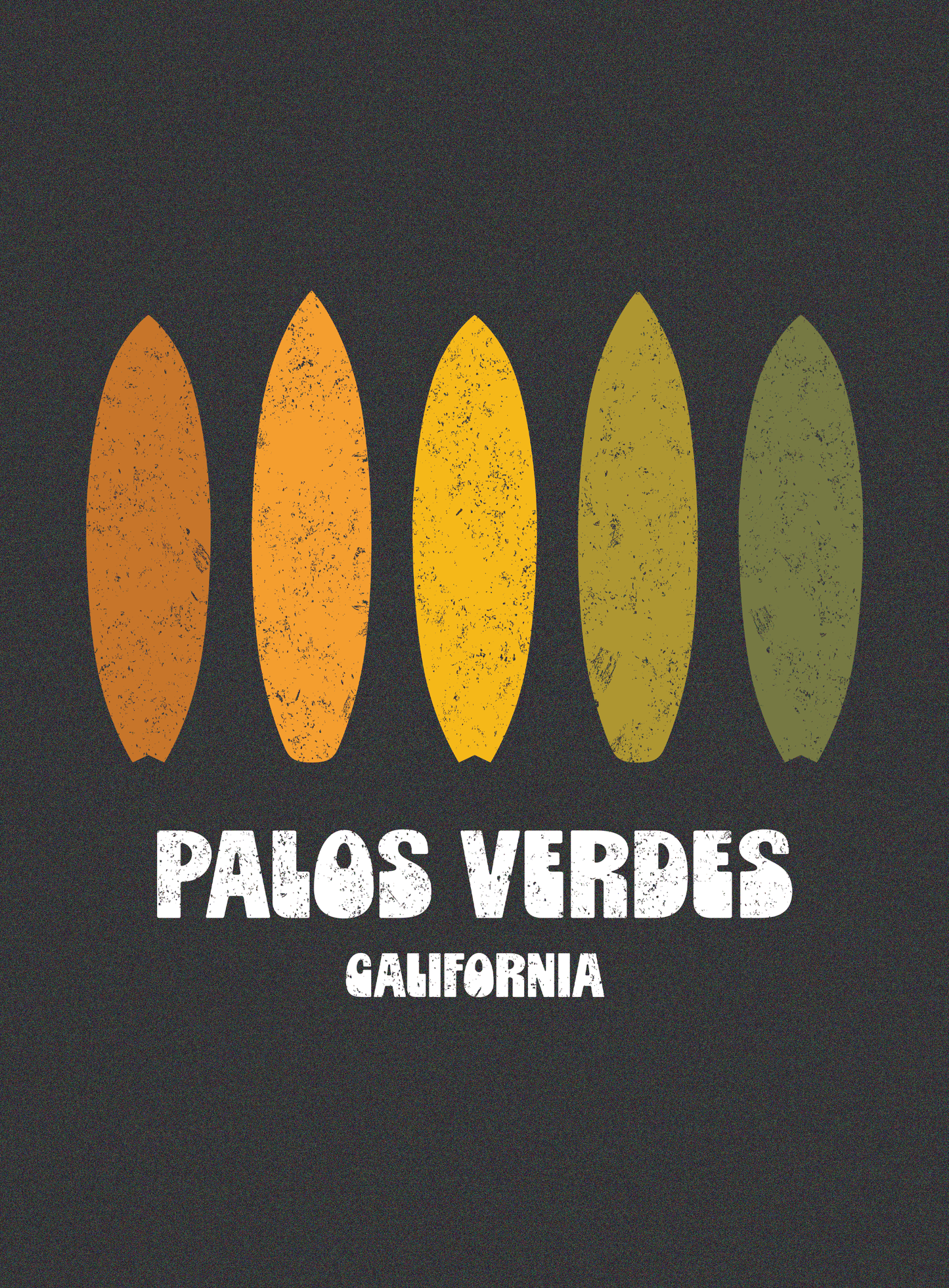 V-Neck: Surf's Up Tee - Dark Grey Heather