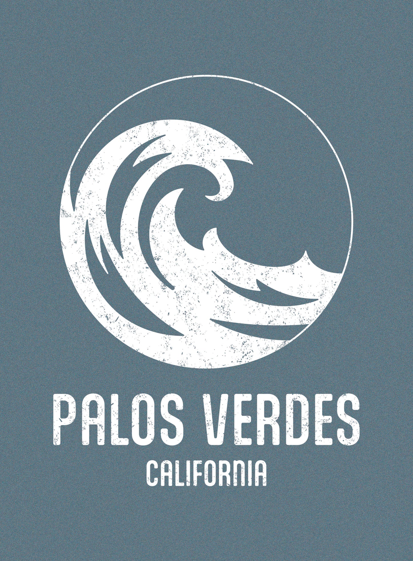 V-Neck: The Wave Tee - Heather Slate