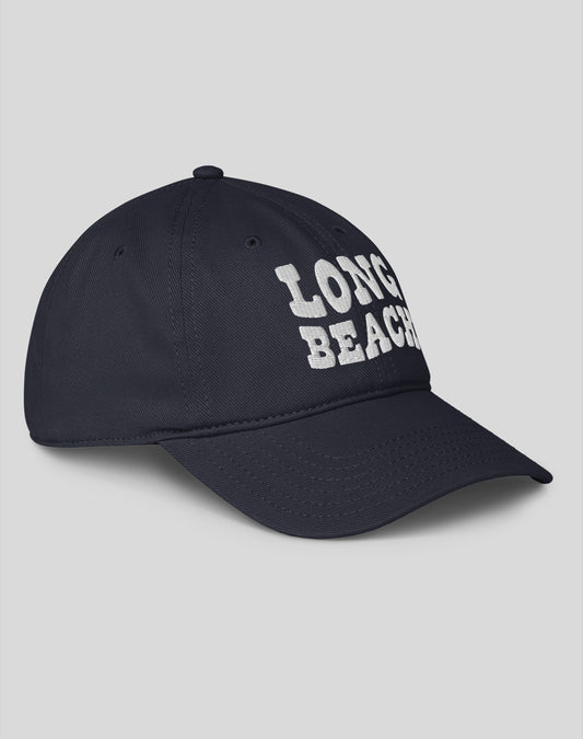 Long Beach Vibes Low Profile Dad Hat - Dark Navy