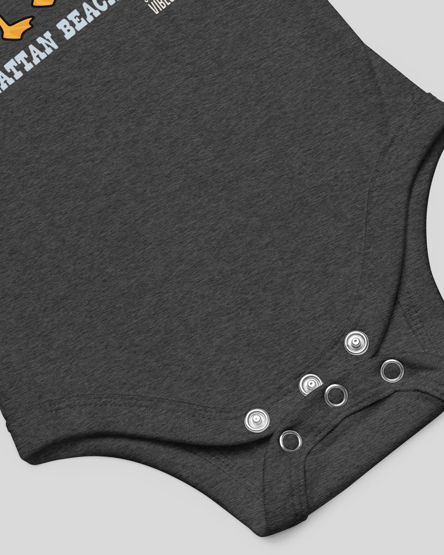Dream Big Manhattan Beach Onesie | Dark Grey Heather