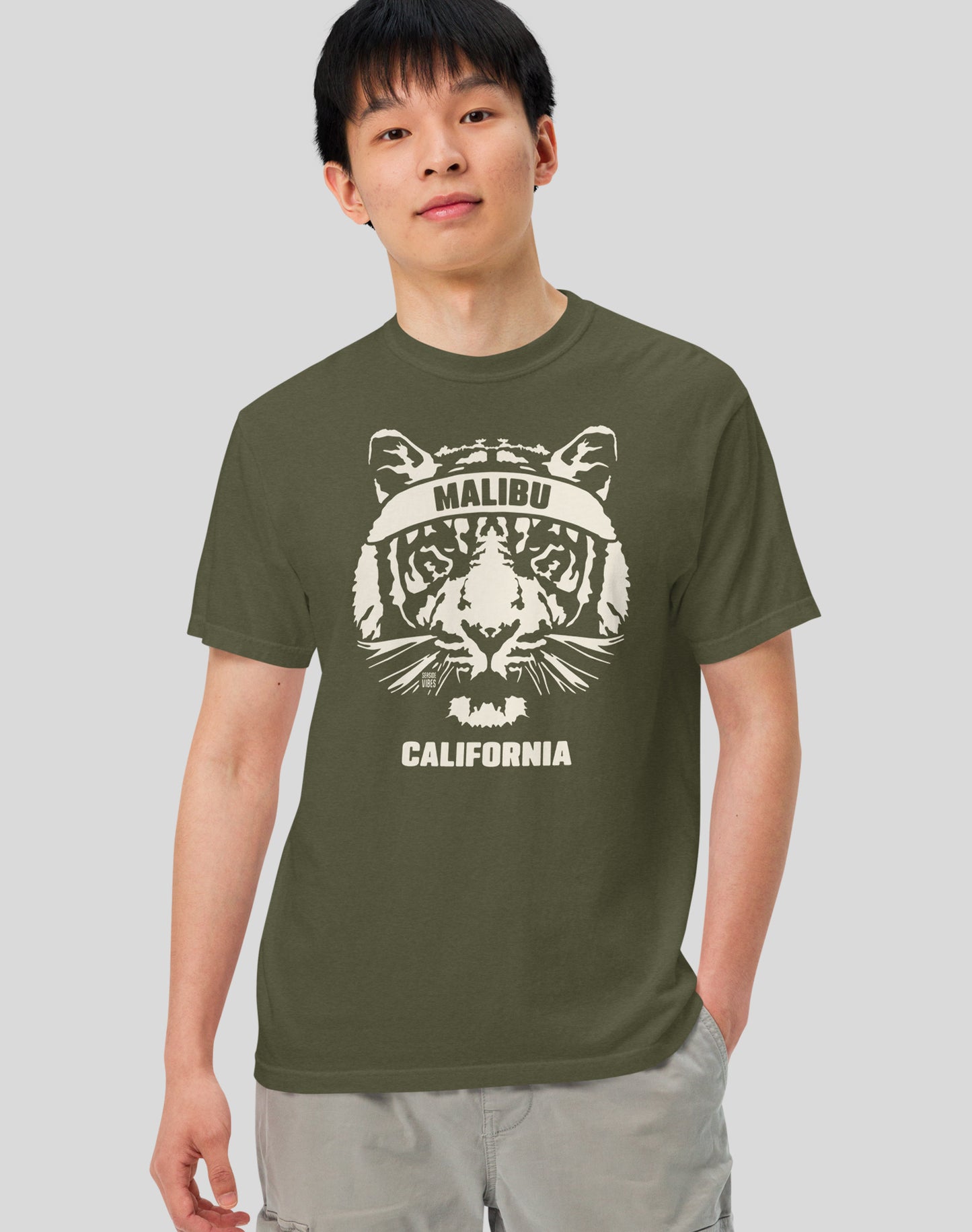 Unisex: Malibu Ambush Tee - 100% Cotton | Sage