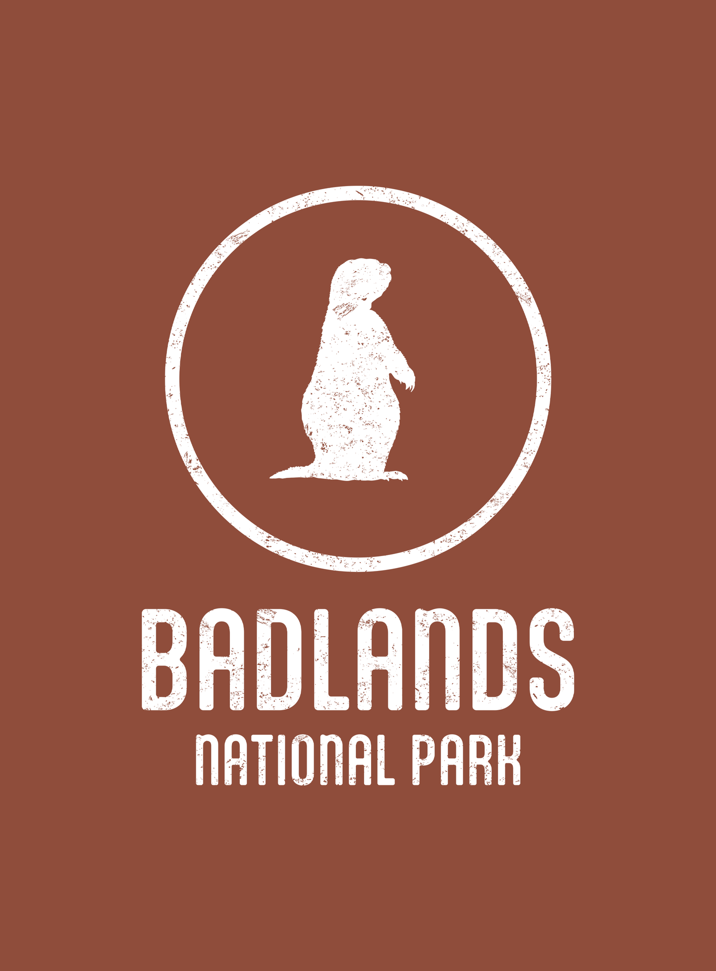 Unisex: Badlands National Park Tee - Heather Clay