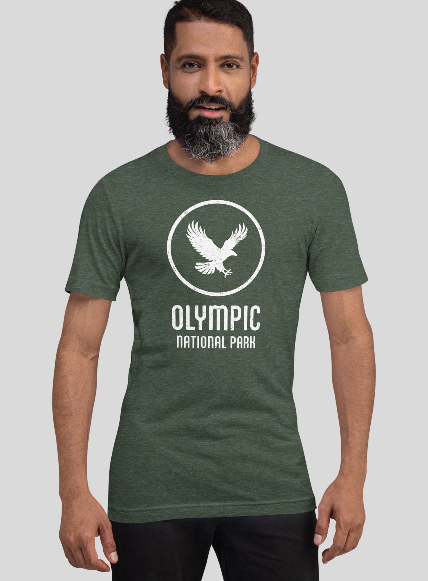 Unisex: Olympic National Park Tee - Heather Forest