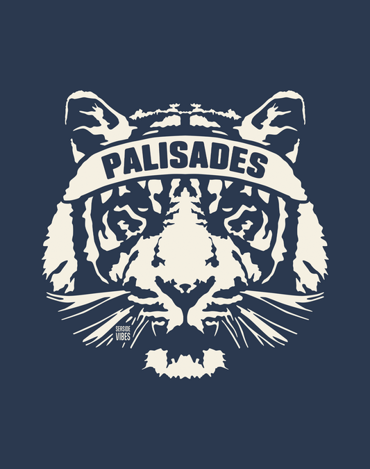 Palisades Tiger Ambush Tee - Cotton Blend | Midnight Navy