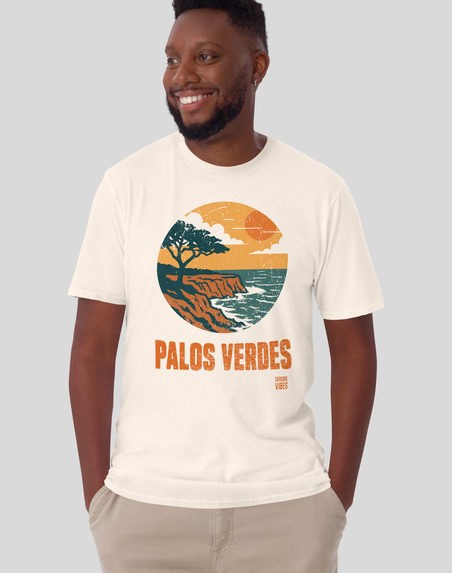 Palos Verdes Vintage Cliffs Tee - Unisex | Natural