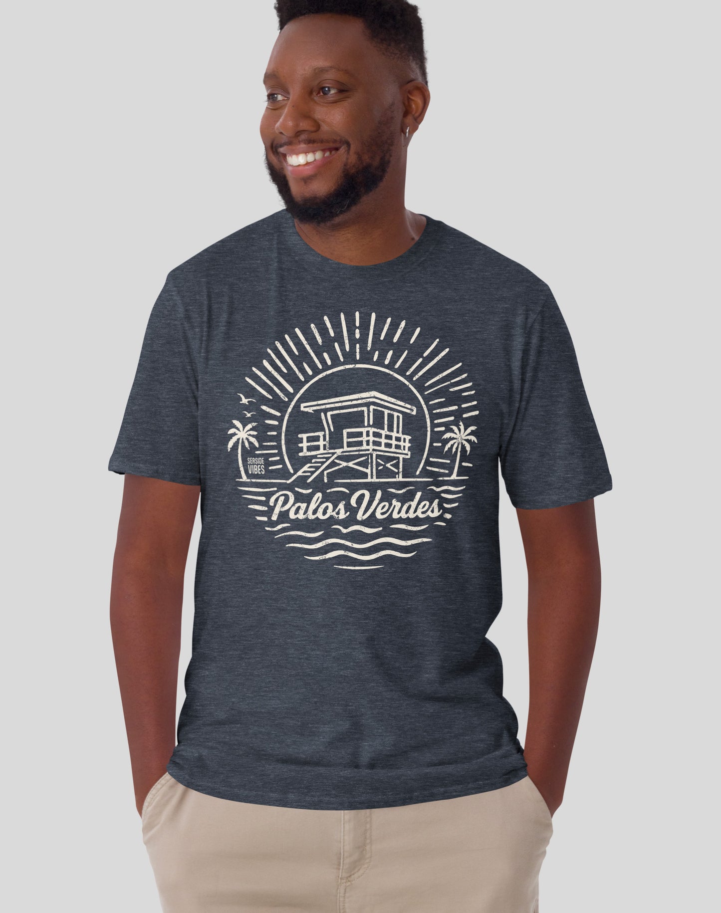 Palos Verdes Sunrise Session Tee - Unisex | Heather Navy