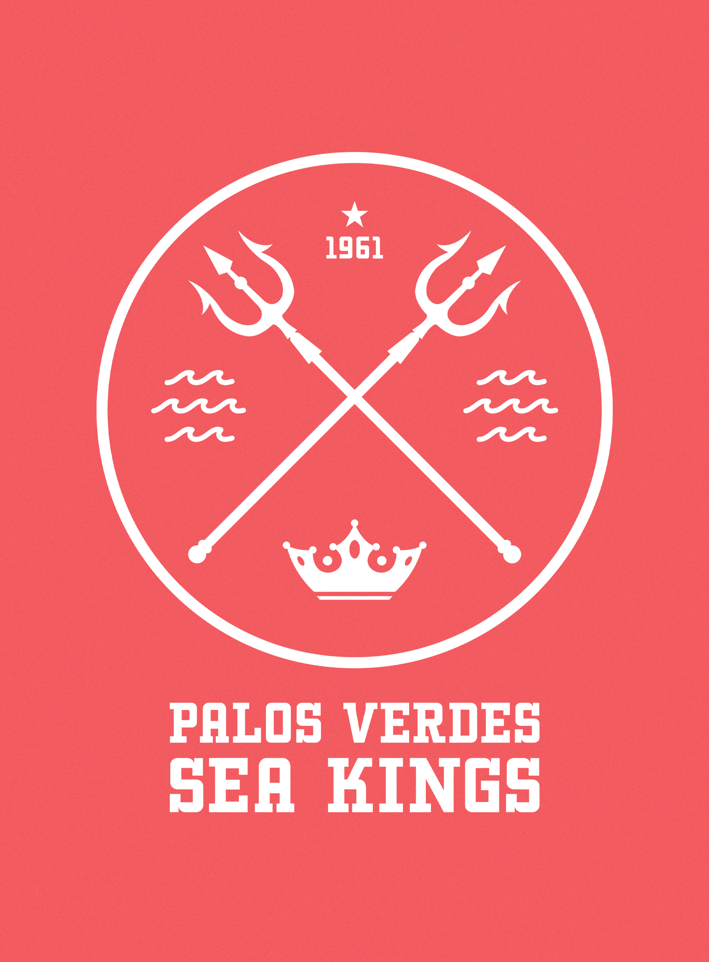Unisex: Palos Verdes Sea Kings Tee - Heather Red