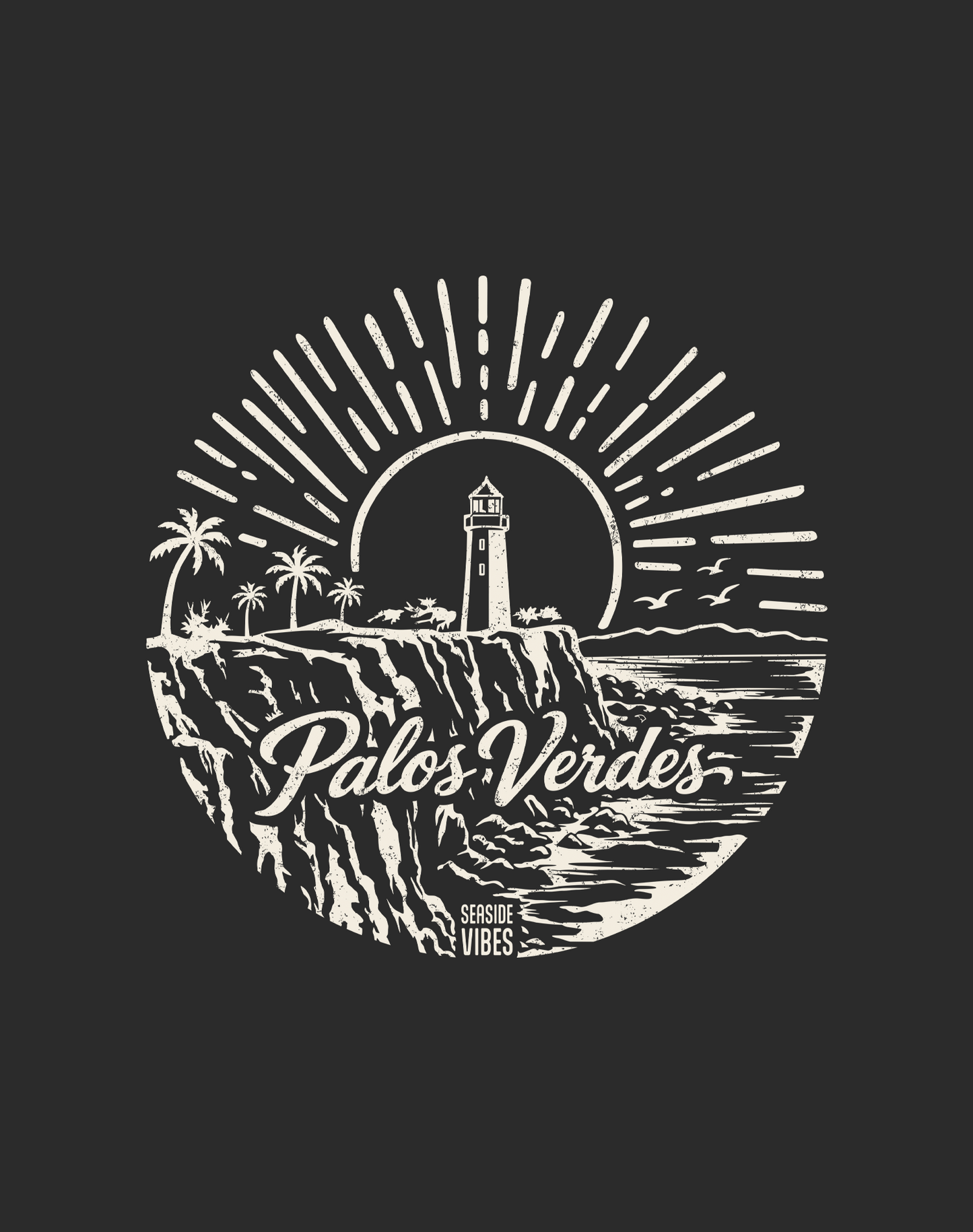 V-Neck: Welcome to Palos Verdes Tee | Dark Grey Heather