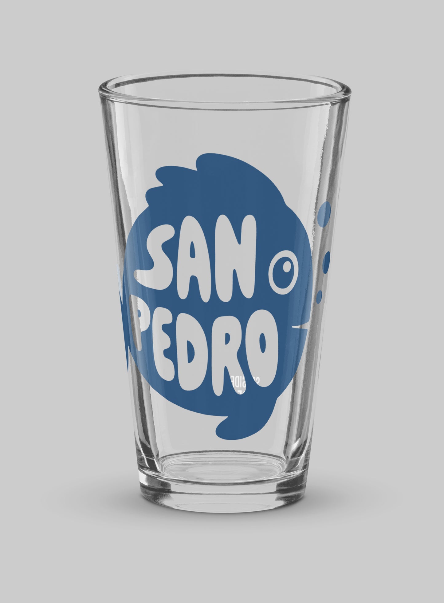 Collectible San Pedro Flounder Pint Glass - 16 oz