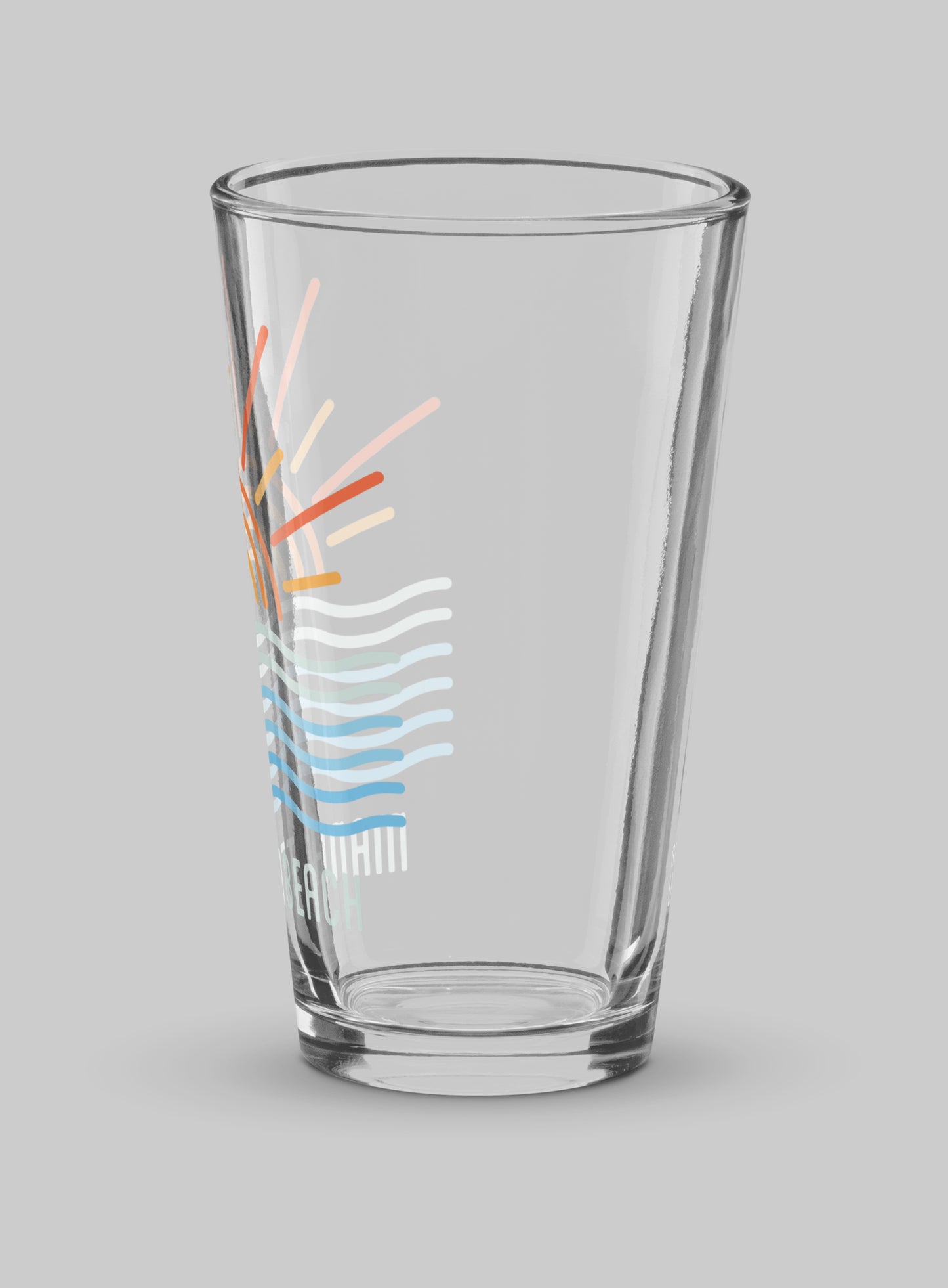 Collectible Manhattan Beach Waves Pint Glass - 16 oz