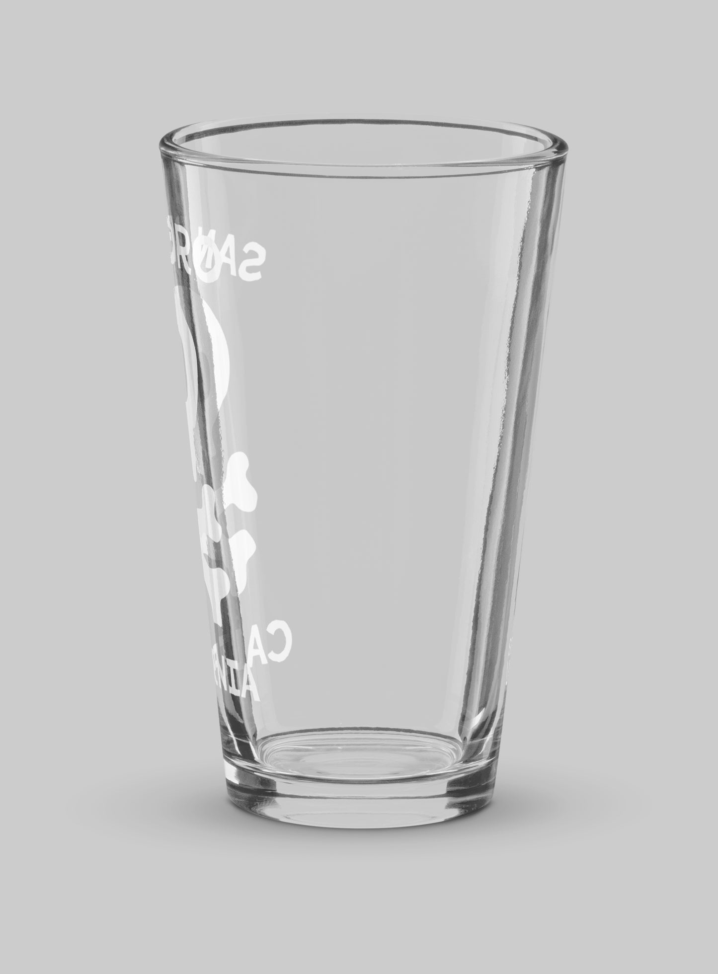 Collectible San Pedro Skull and Bones Pint Glass - 16 oz