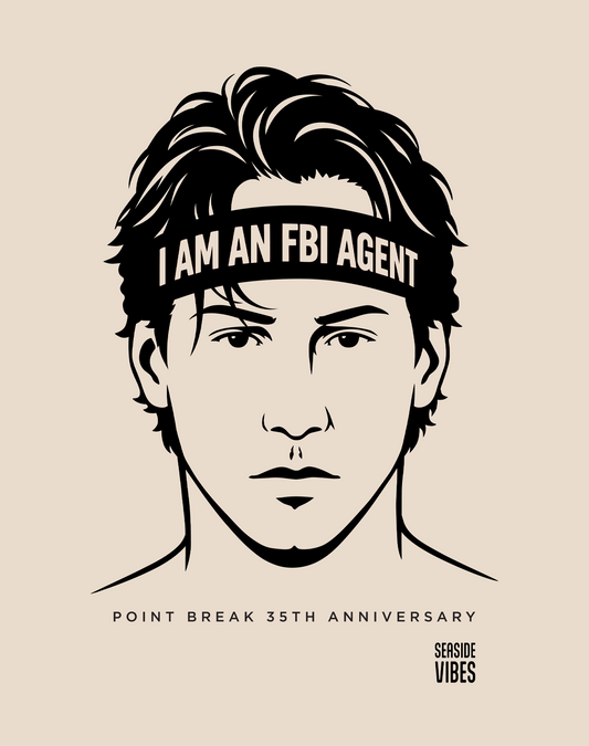 I AM AN FBI AGENT Johnny Utah Tee - Cotton Blend | Sand