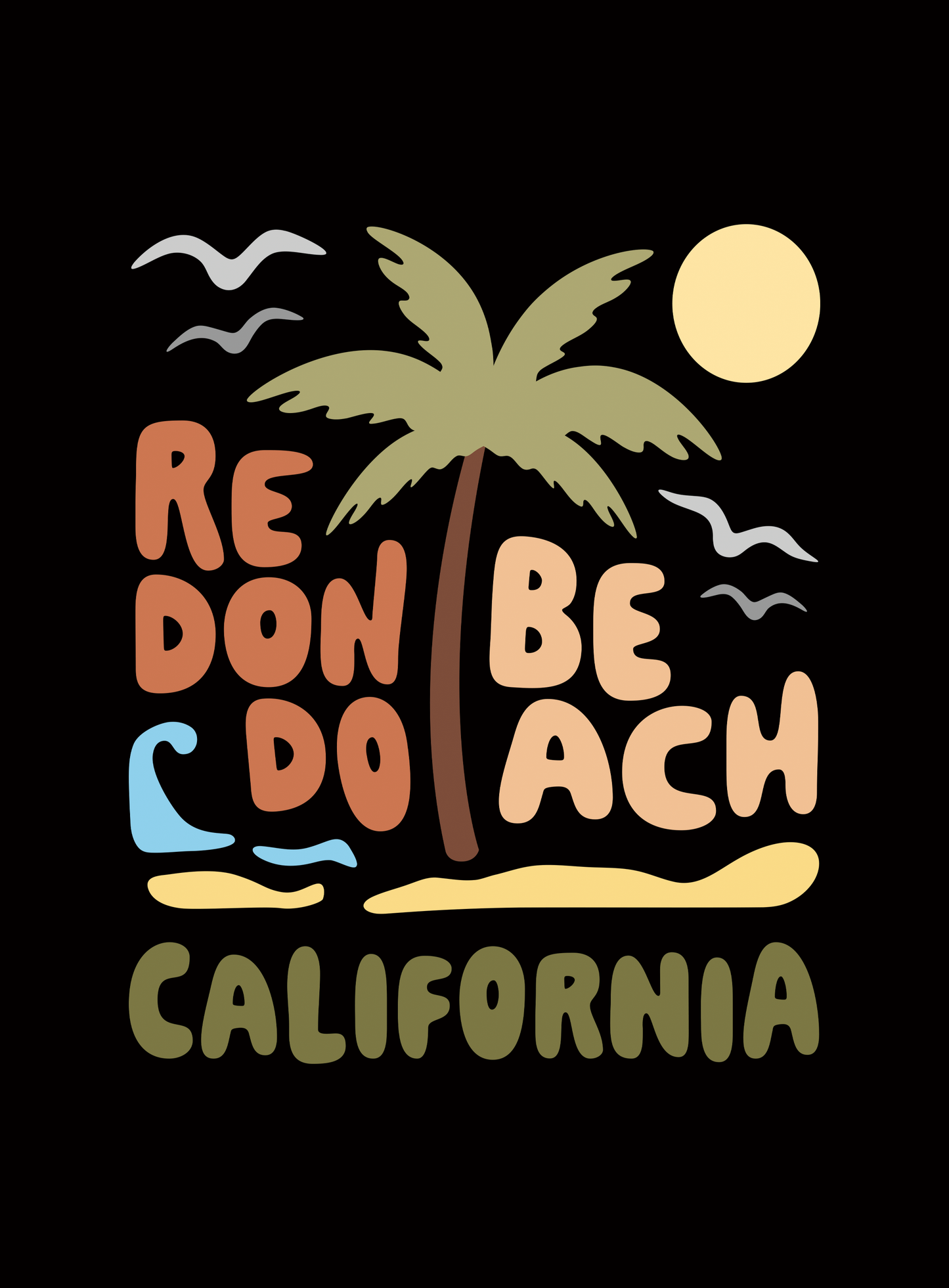 Redondo Beach Palm Tote Bag