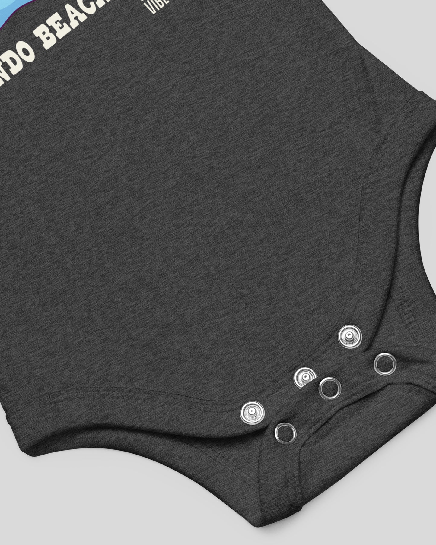 Don't Worry, Beach Happy Redondo Beach Onesie | Dark Grey Heather