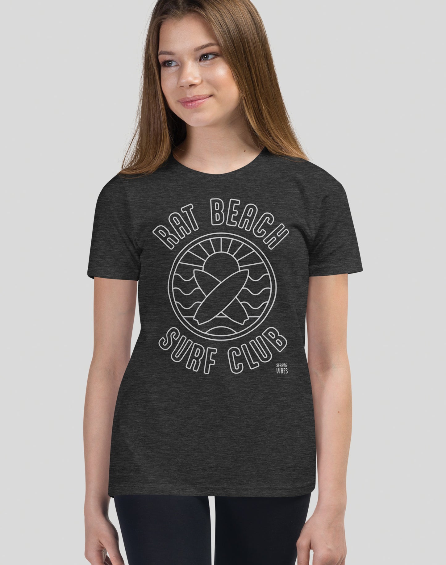 Youth: Rat Beach Surf Club Sunset Tee | Dark Grey Heather