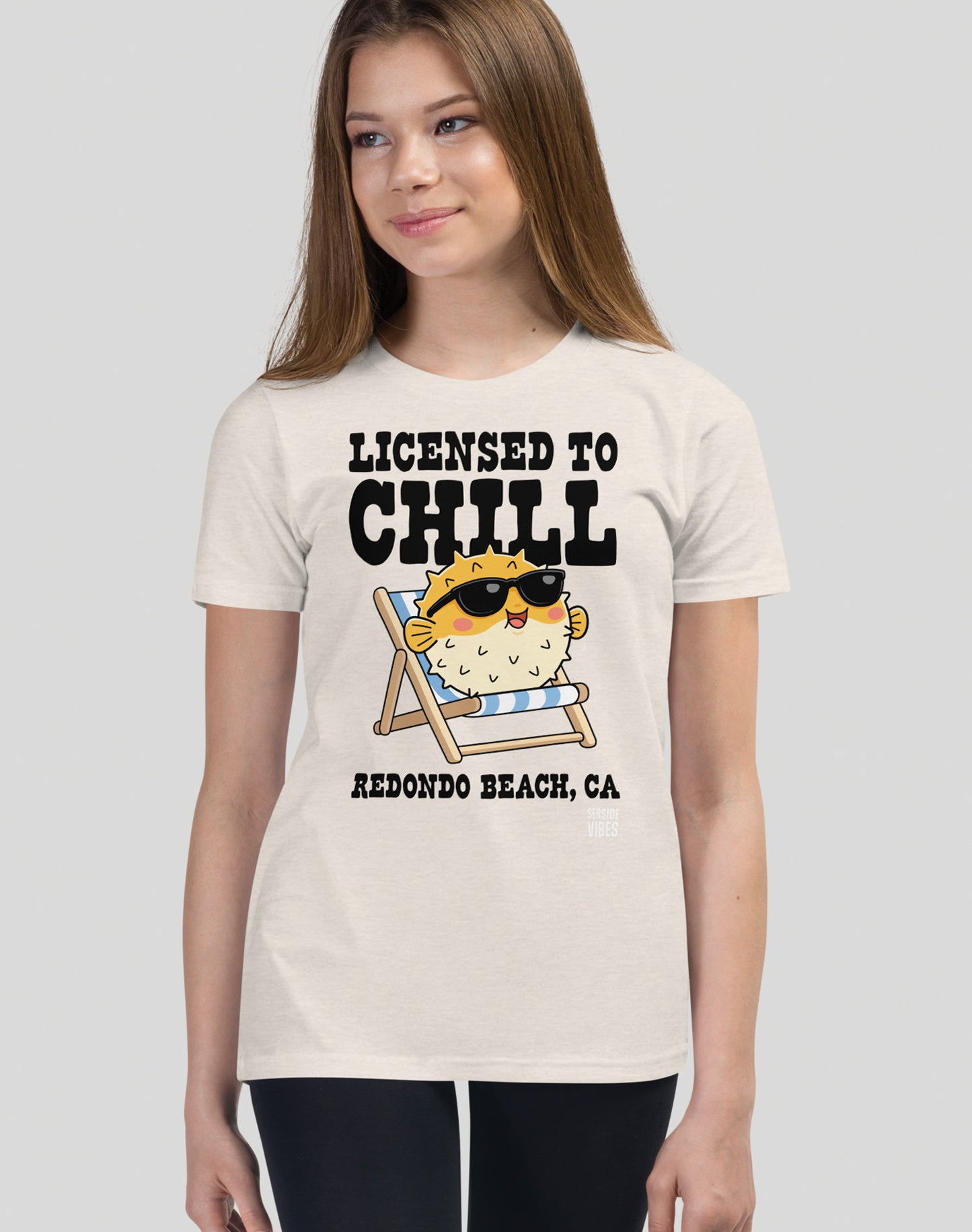 Youth: Licensed to Chill Redondo Beach Tee | Heather Dust
