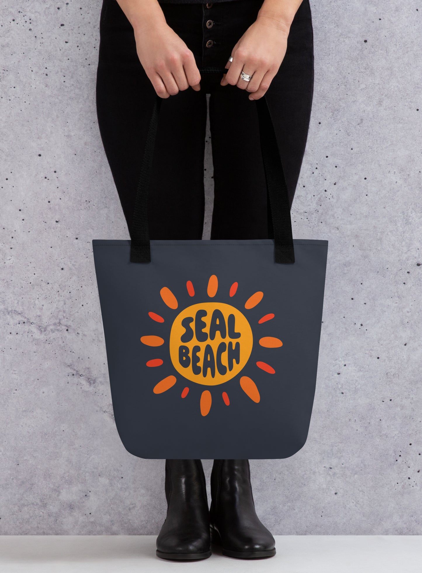 Seal Beach Sunburst Tote Bag