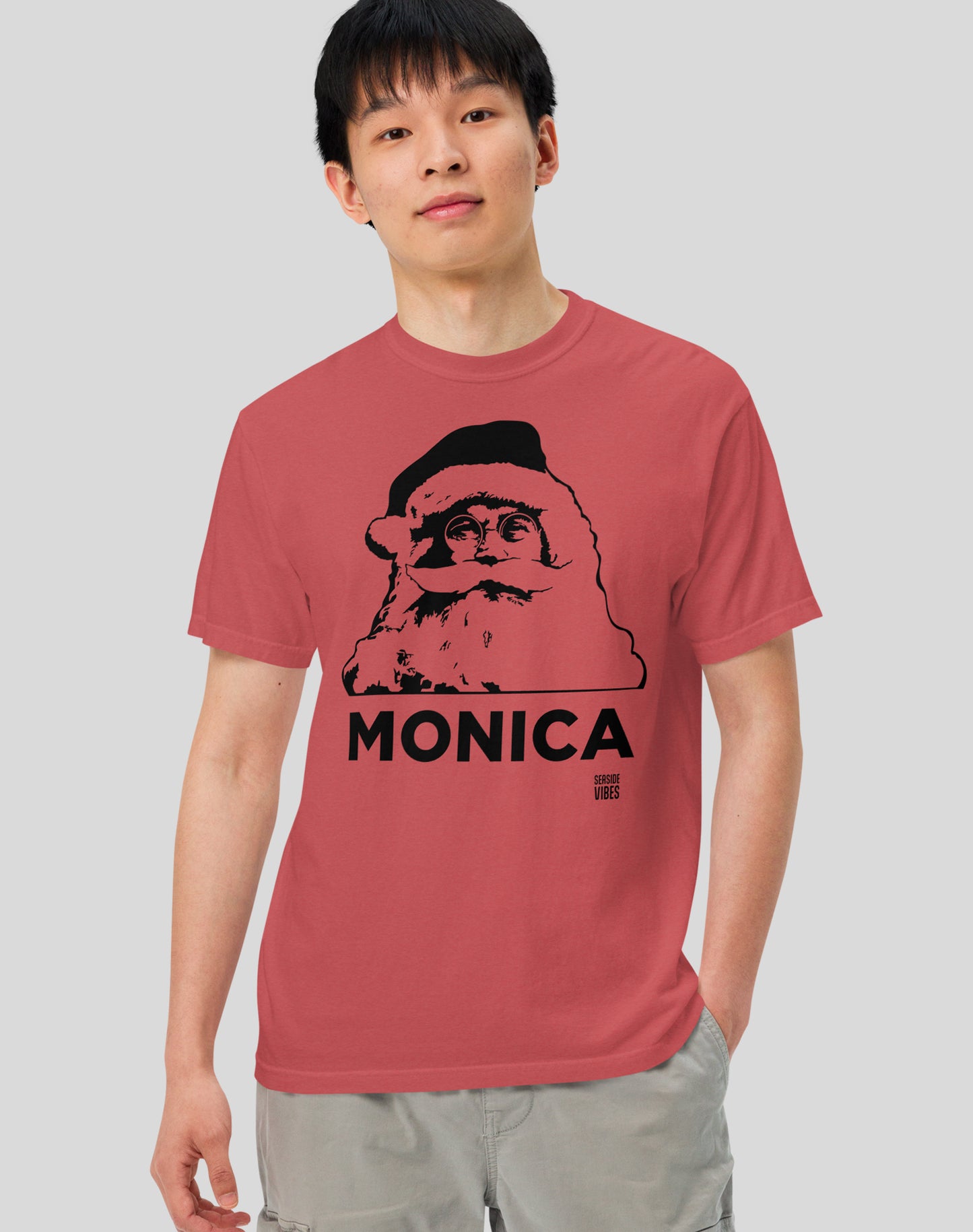 Unisex: Jolly Santa Monica Tee - 100% Cotton | Crimson