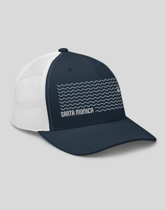 Santa Monica Dreamin' Trucker Hat - Navy/White