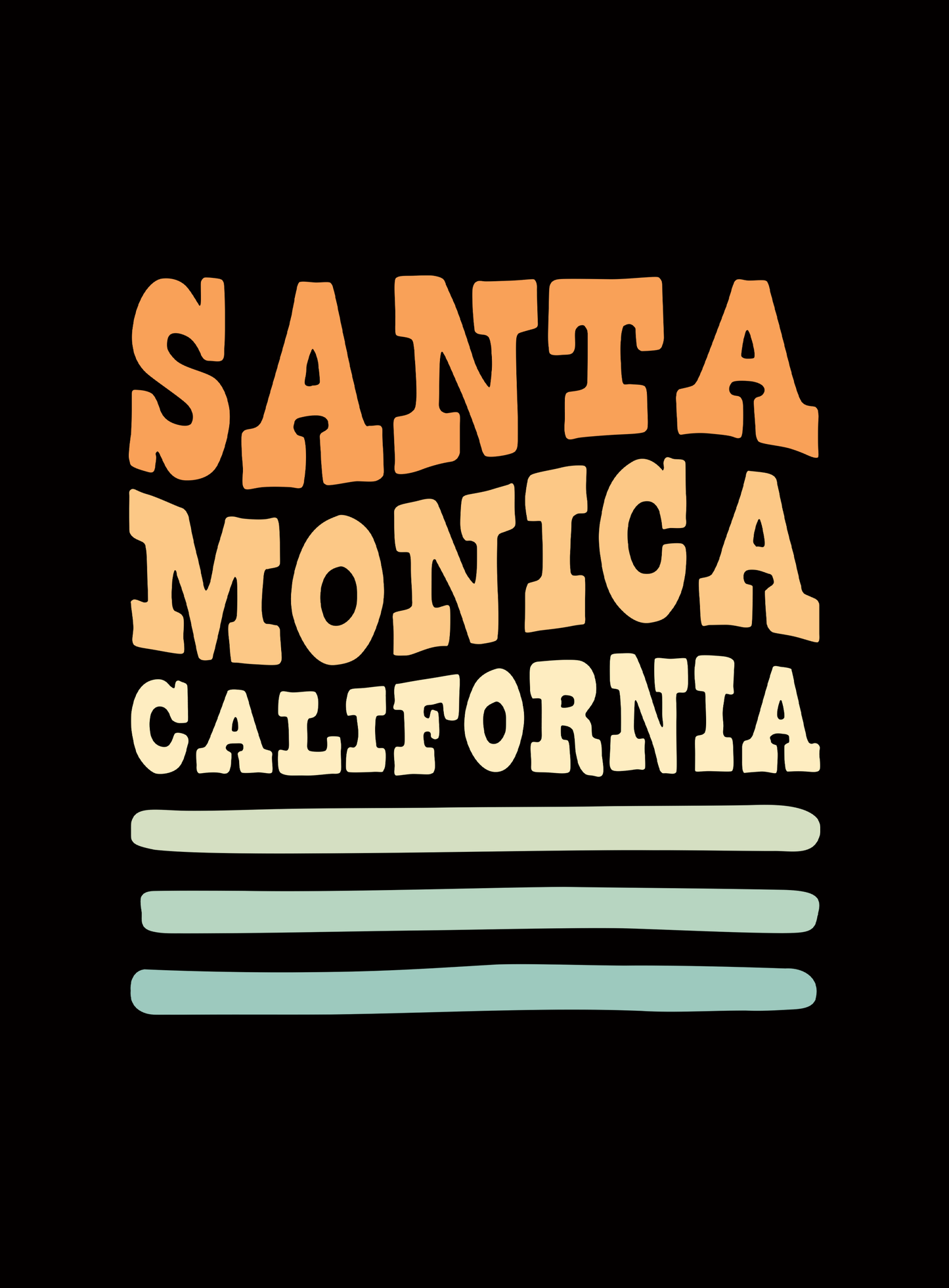 Santa Monica Waves Tote Bag