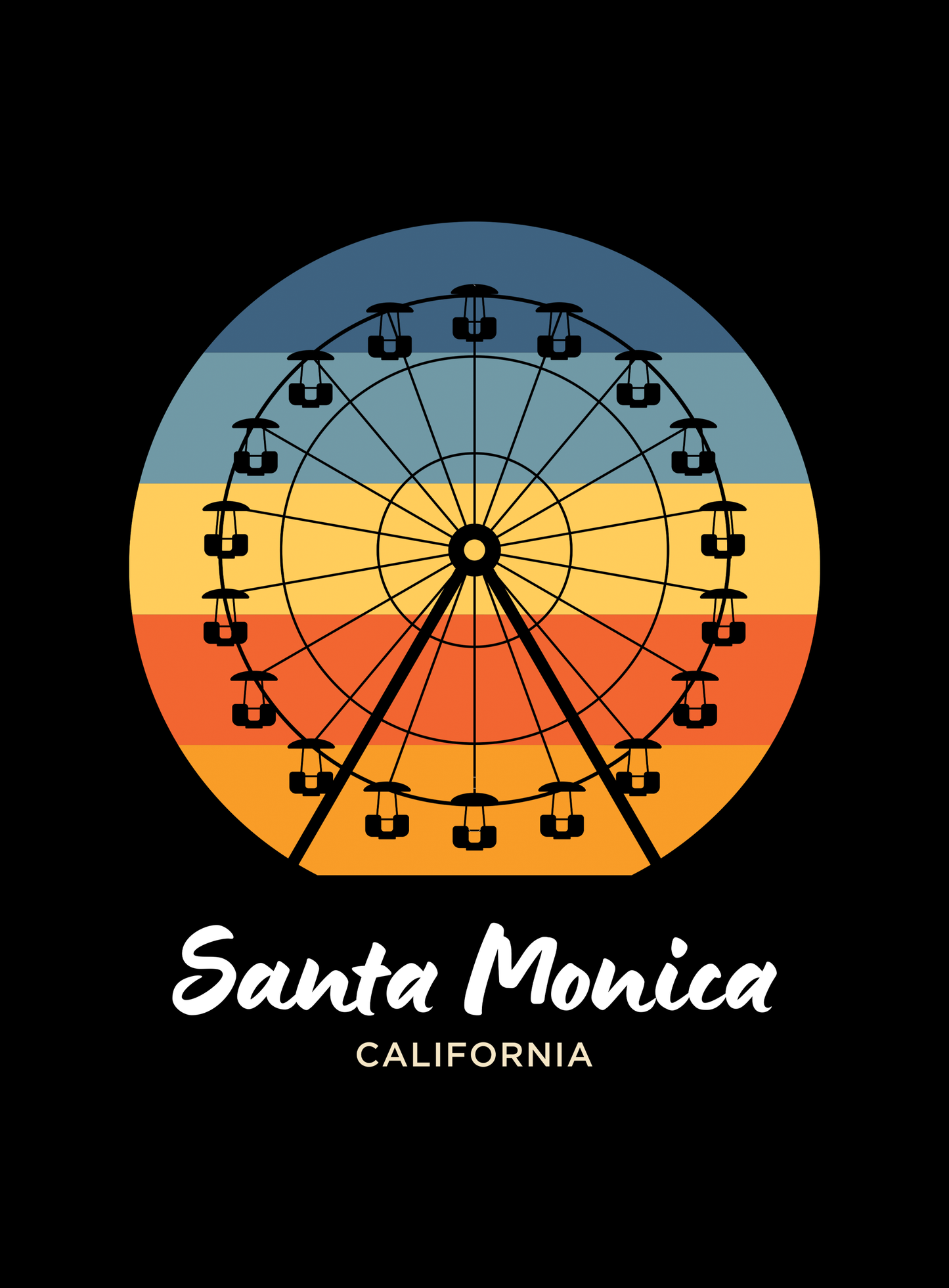 Santa Monica Pacific Wheel Tote Bag