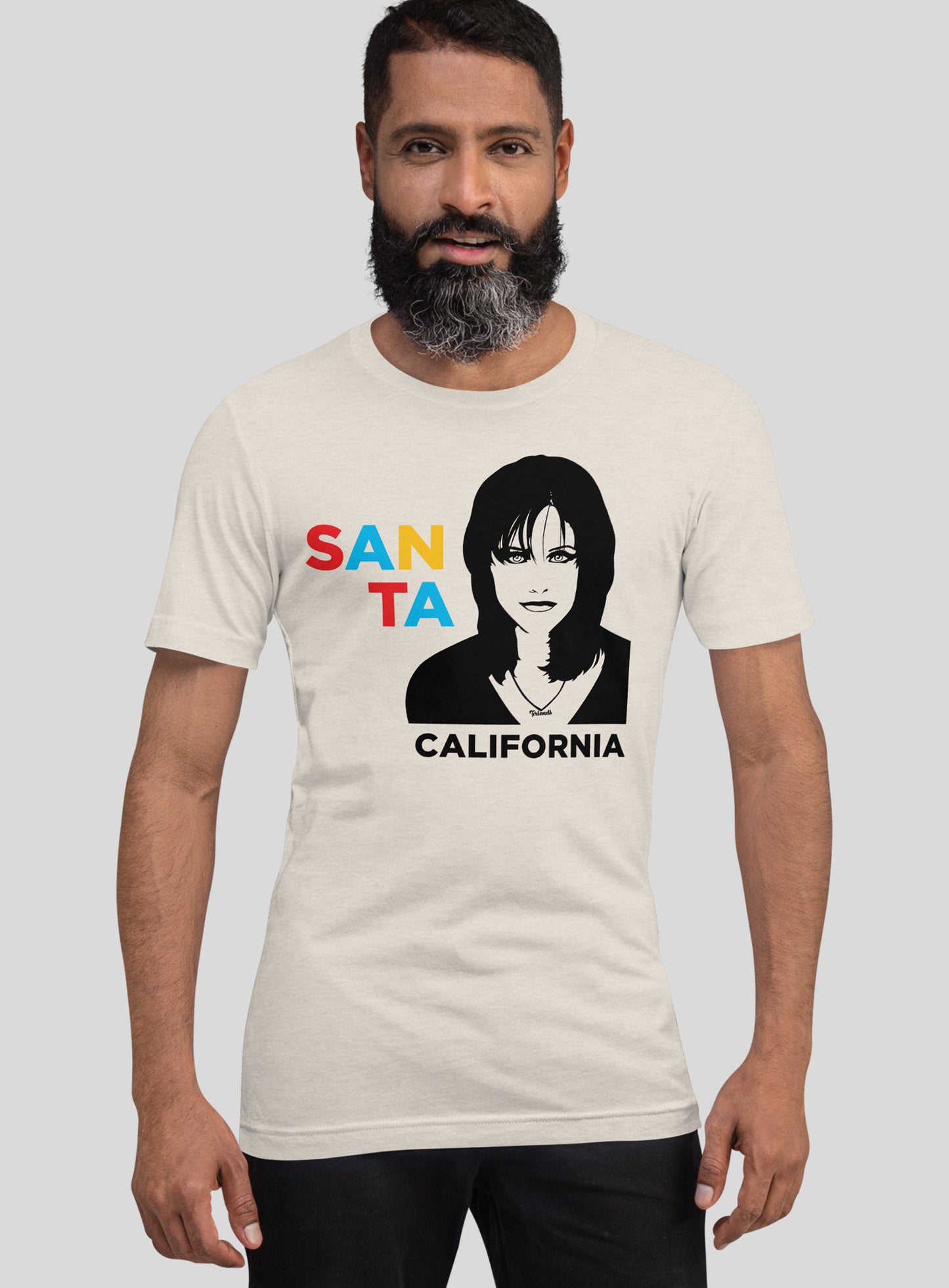 Unisex: Santa Monica Geller Vibes Tee - Heather Dust