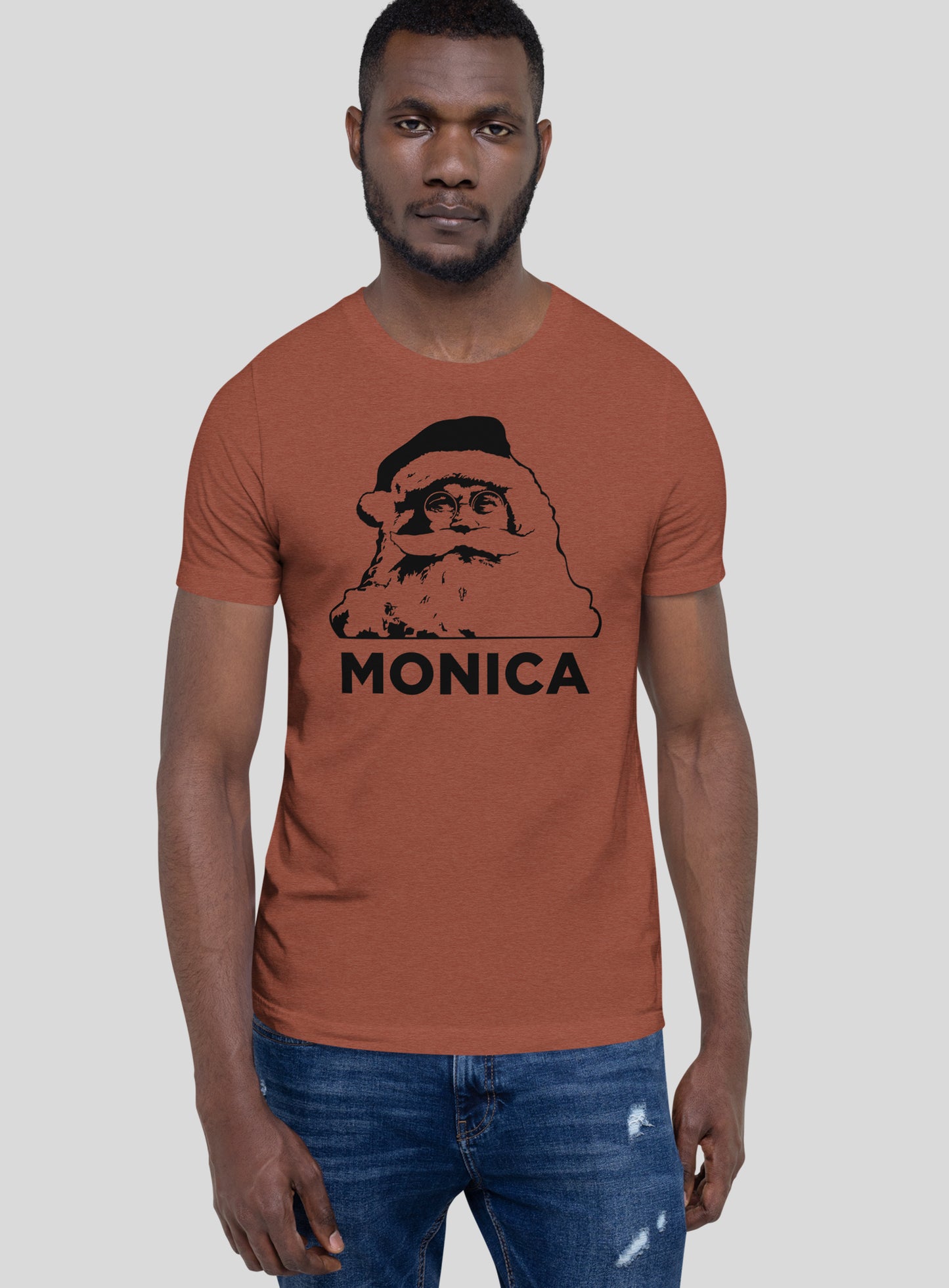 Unisex: Jolly Santa Monica Tee - Heather Clay