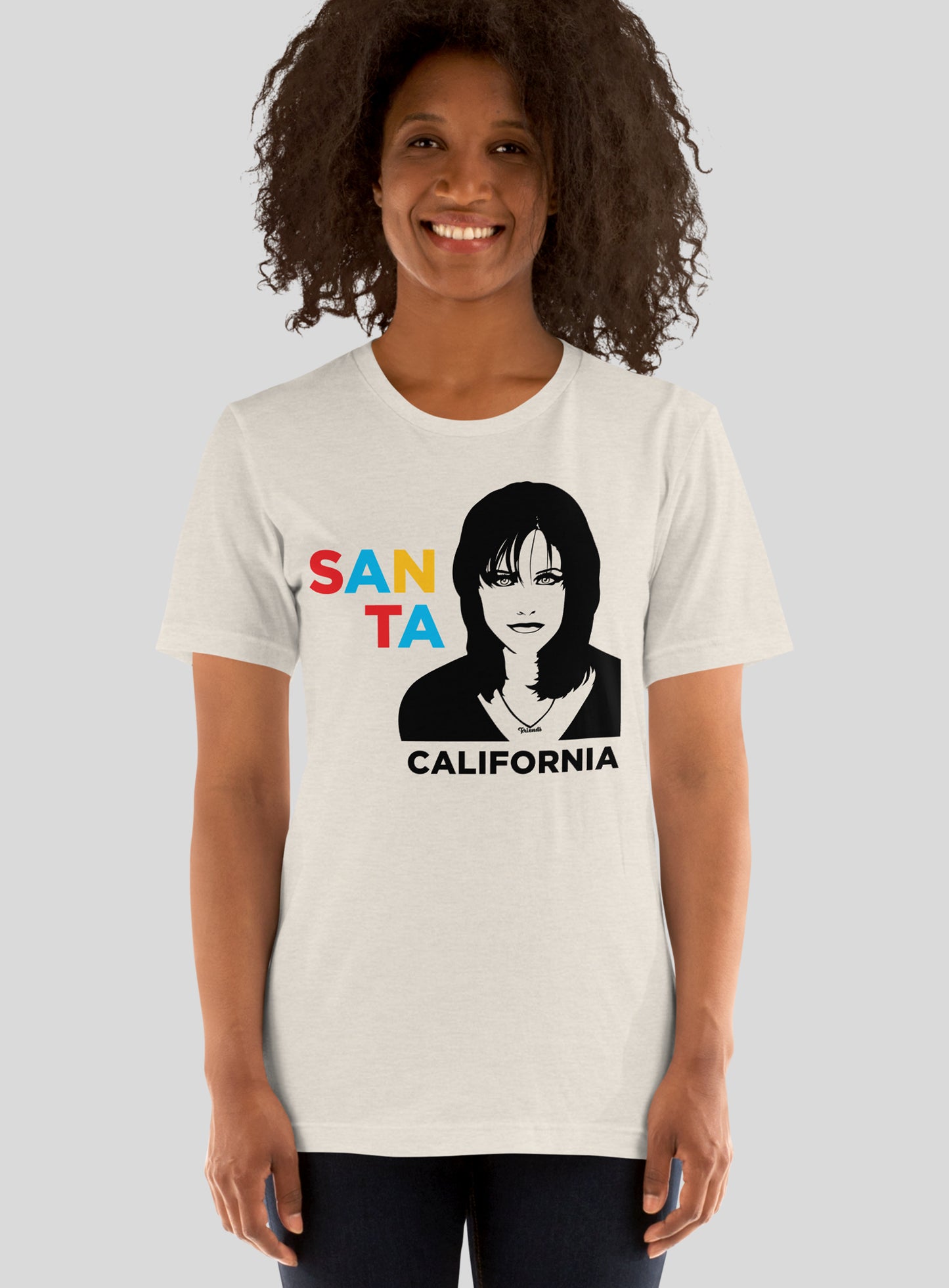Unisex: Santa Monica Geller Vibes Tee - Heather Dust