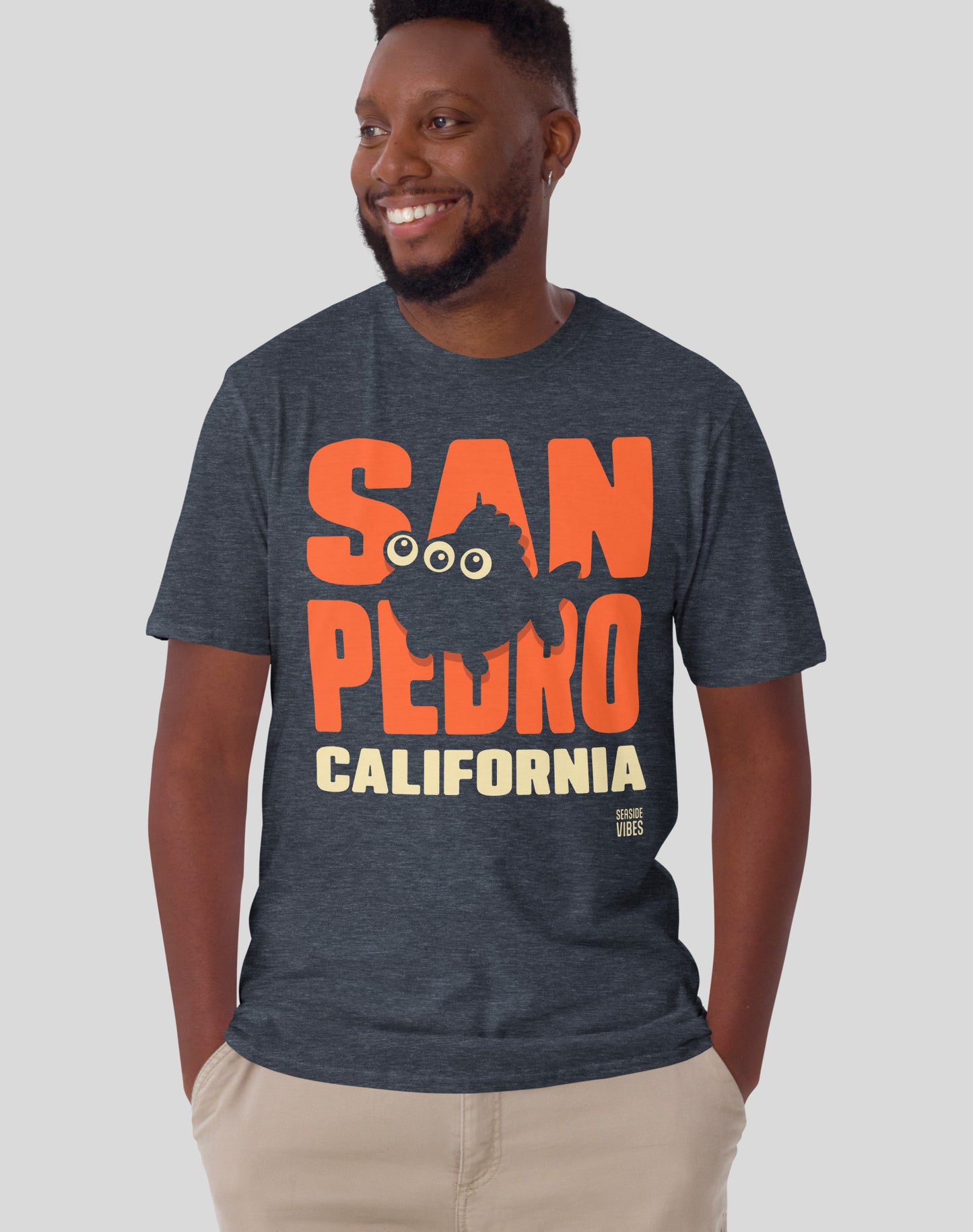All Eyes on San Pedro Tee - Unisex | Heather Navy