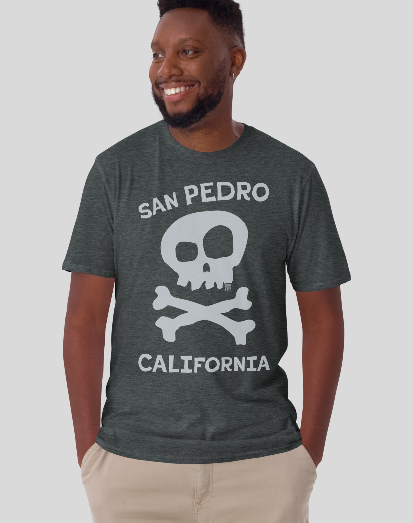 San Pedro Skull & Bones Tee - Unisex | Dark Heather