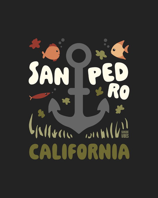 San Pedro Anchor Onesie | Dark Grey Heather