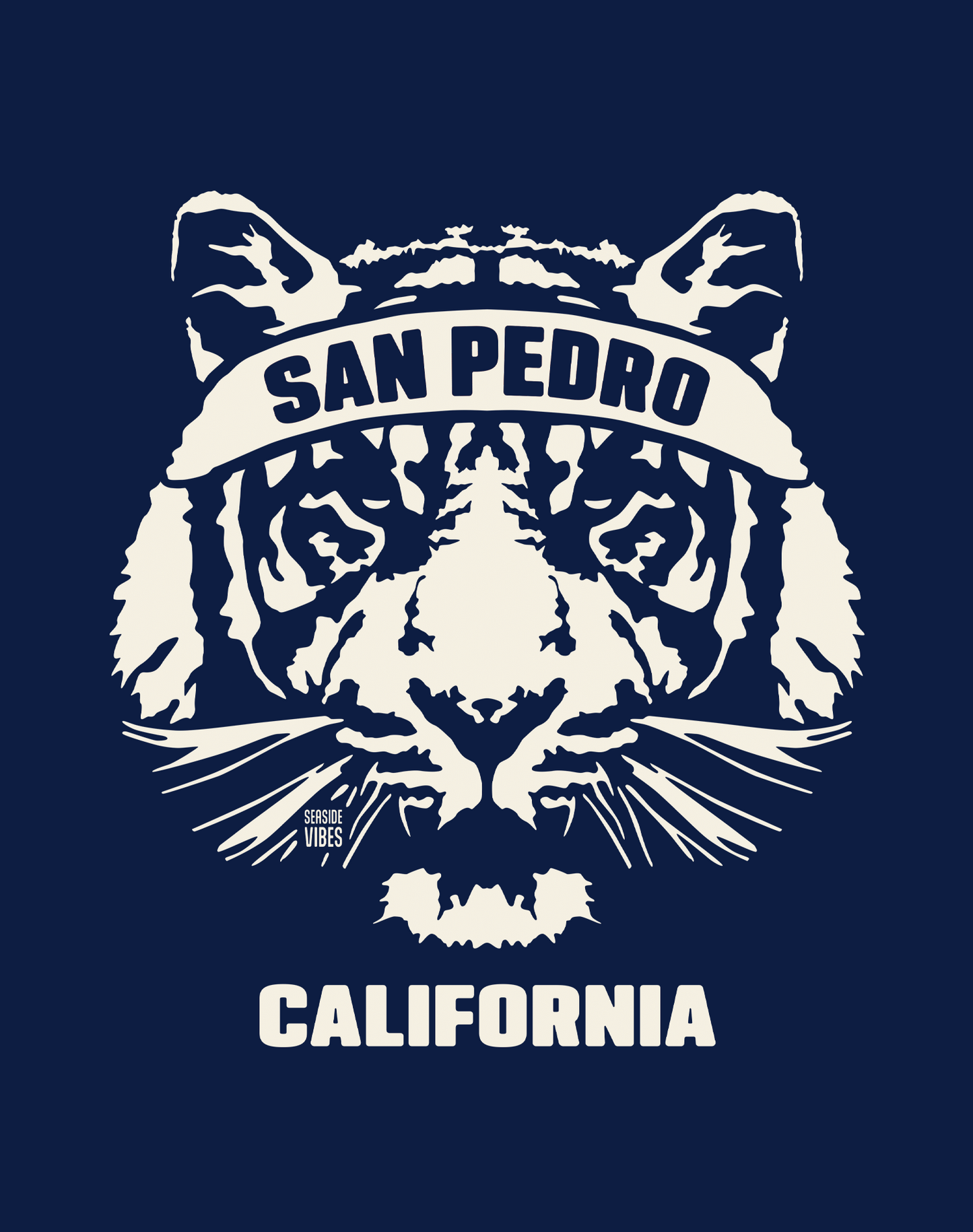 V-Neck: San Pedro Ambush Tee | Heather Navy