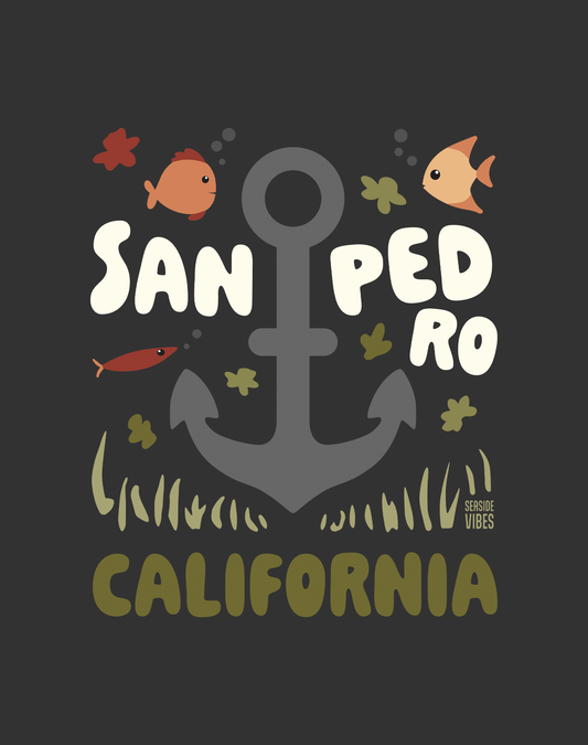 Youth: San Pedro Anchor Tee | Dark Grey Heather