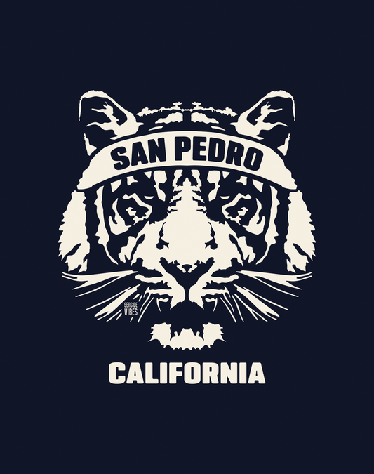 Youth: San Pedro Ambush Tiger Tee | Navy