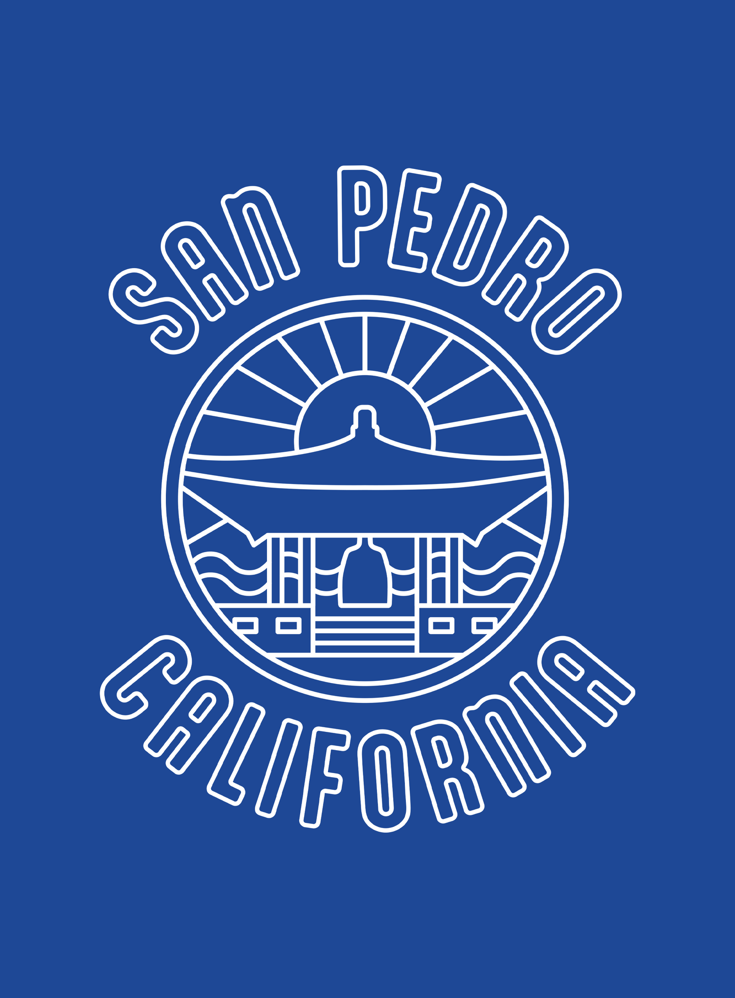 Youth: San Pedro - Korean Bell of Friendship Tee - True Royal