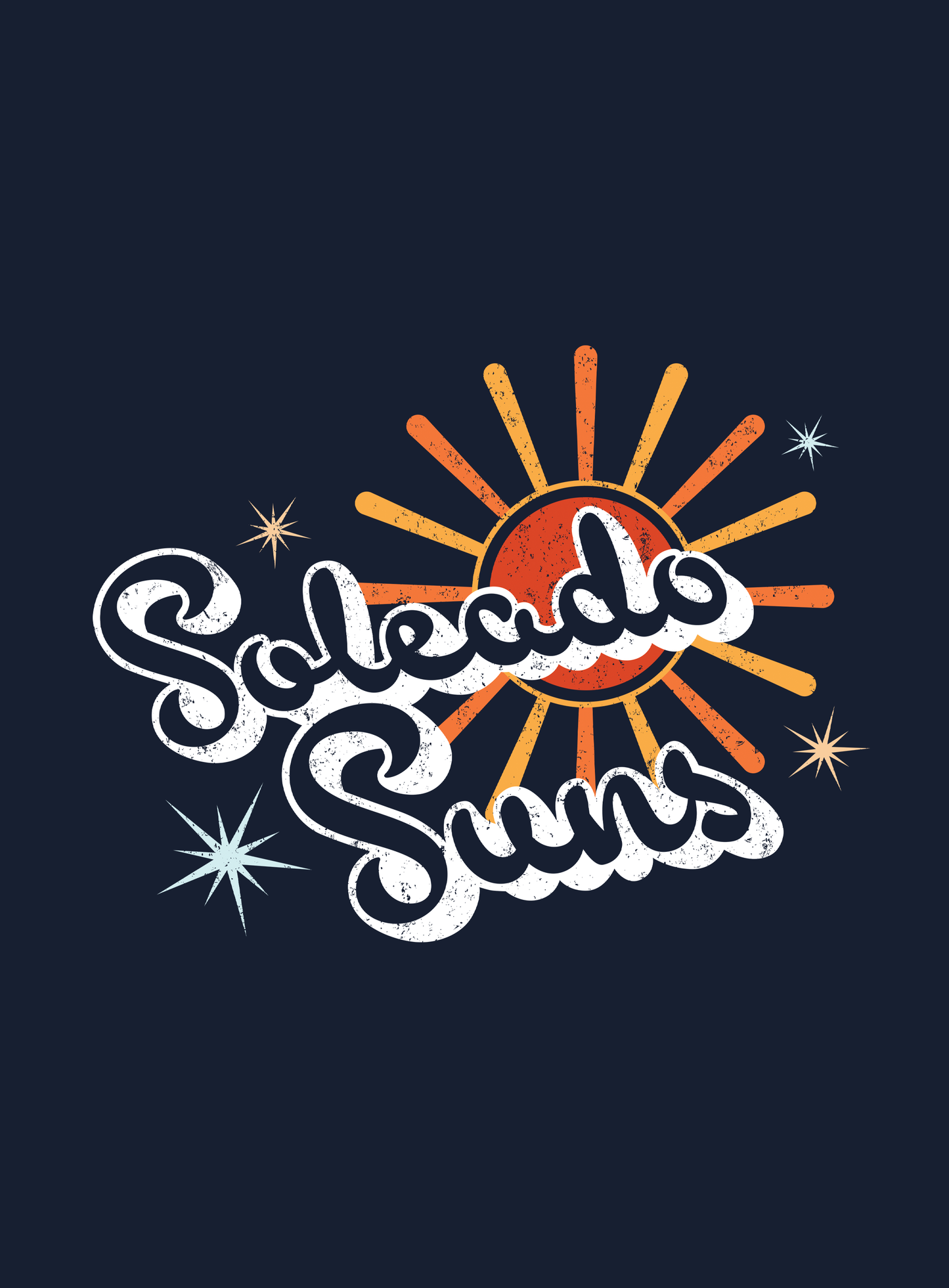 Youth: Soleado 70s Vibes Tee - Navy