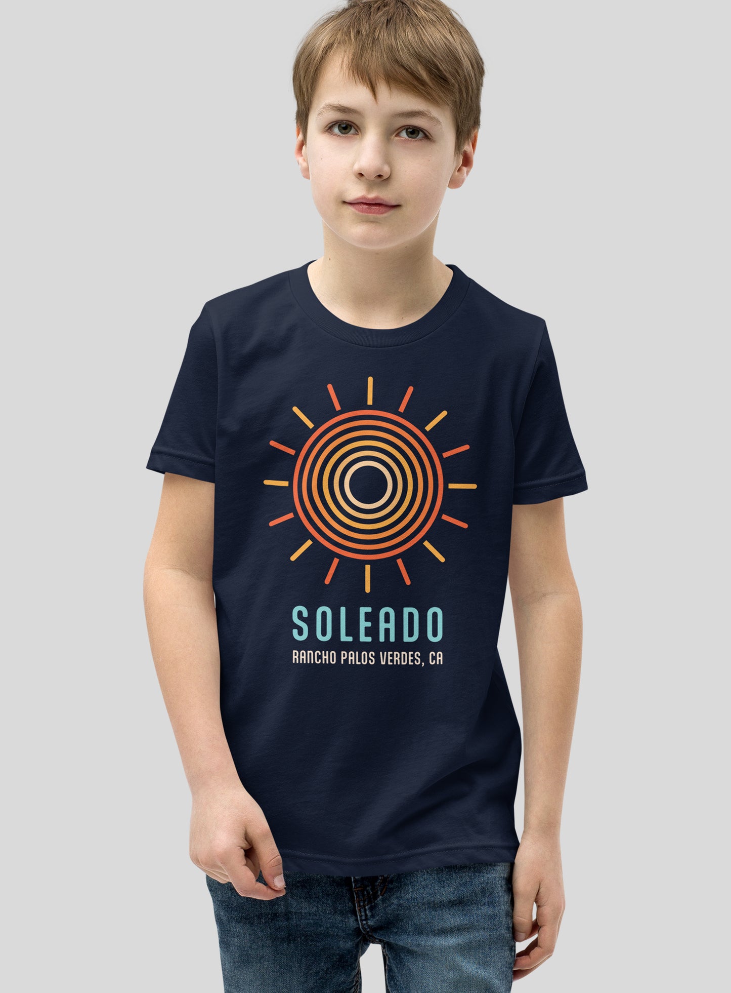 Youth: Soleado Swirl Tee - Navy
