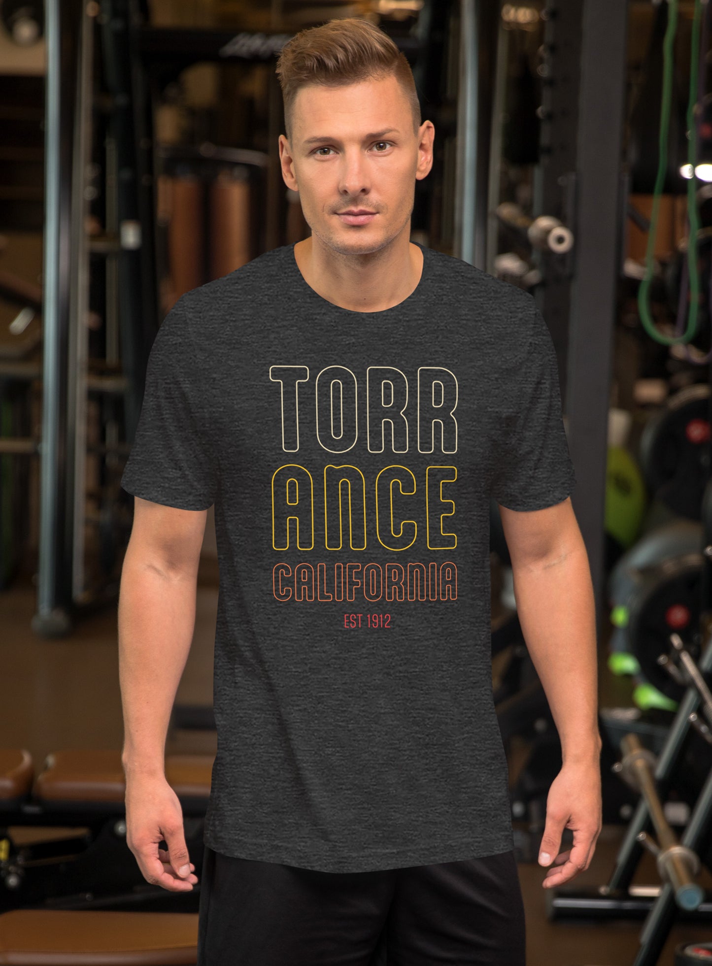 Unisex: Torrance Vibes Tee - Dark Grey Heather