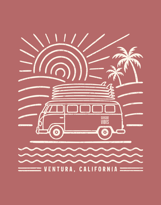 Ventura Endless Summer Tee - Cotton Blend | Heather Mauve