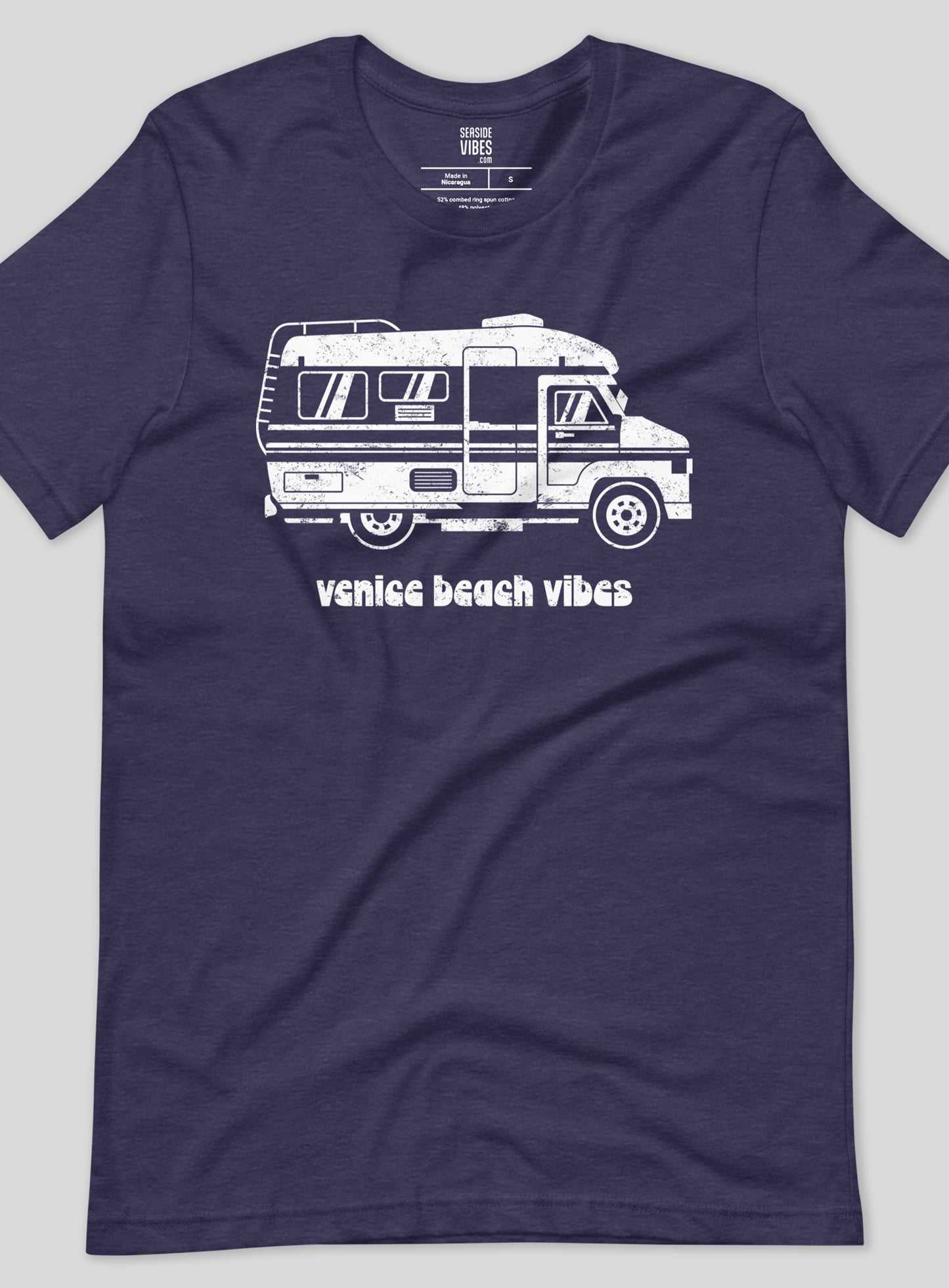 Unisex: Venice Beach Vibes - Heather Midnight Navy